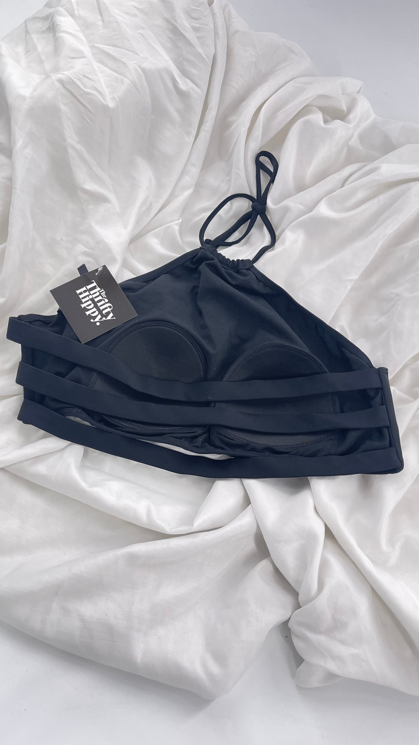 Pacsun LA Hearts Malibu Black Halter (XL)