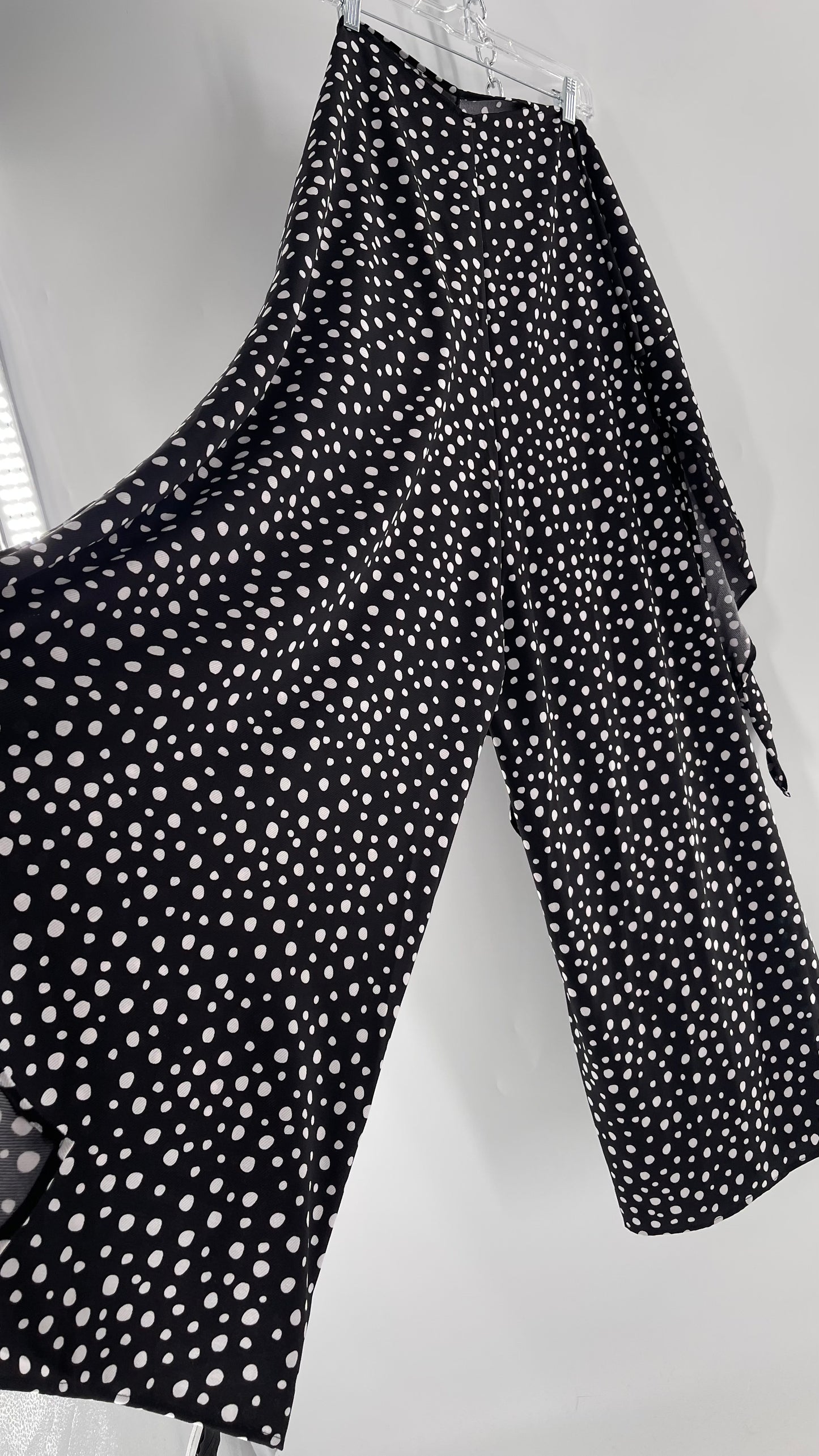 Handmade 9 in 1 Jumpsuit Covered in Black/White Dalmatian Polka Dot Pattern (One Size) •AS SEEN ON TIKTOK•