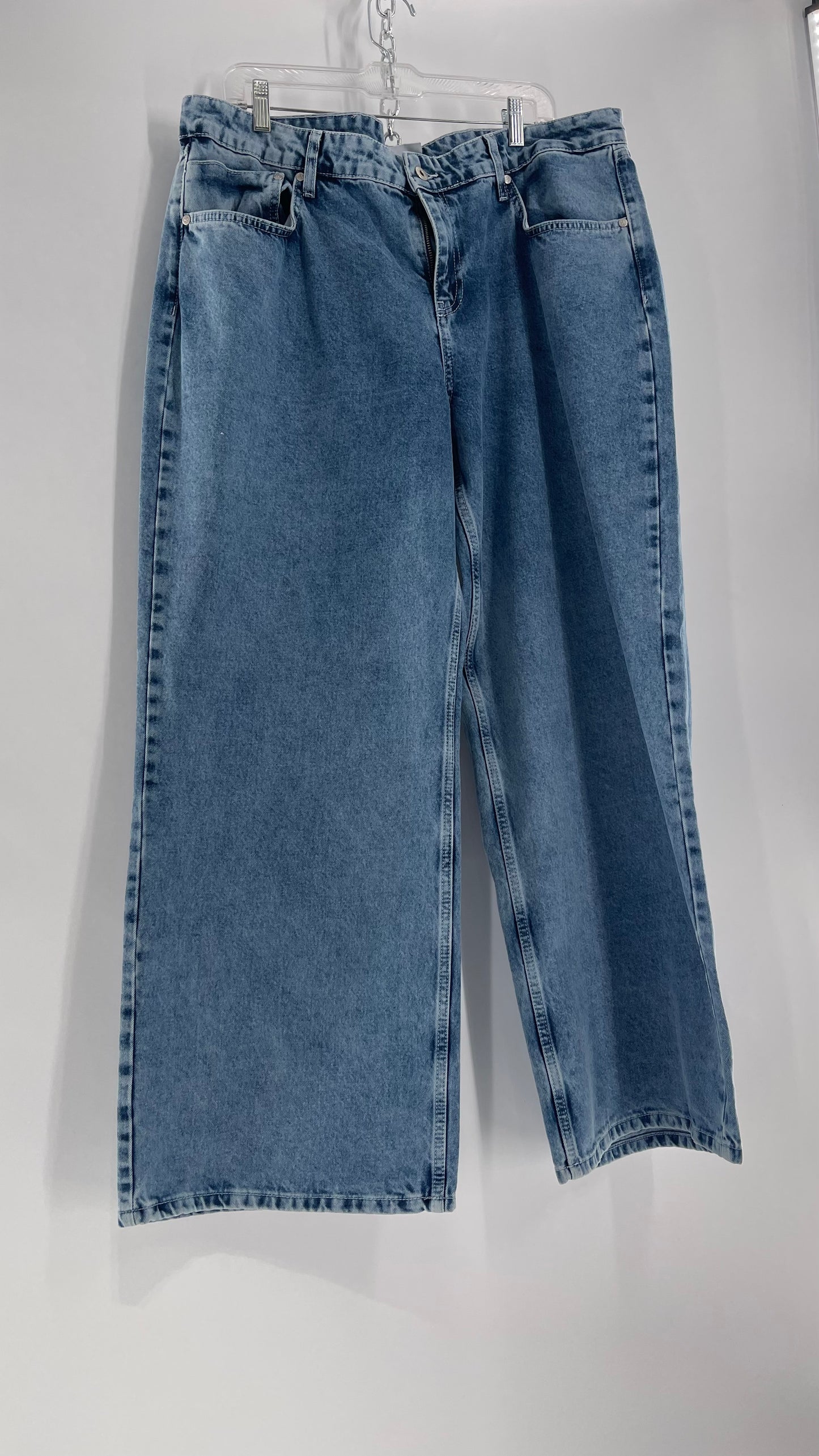 Ragged Priest Light Wash Straight Leg Jeans (36)