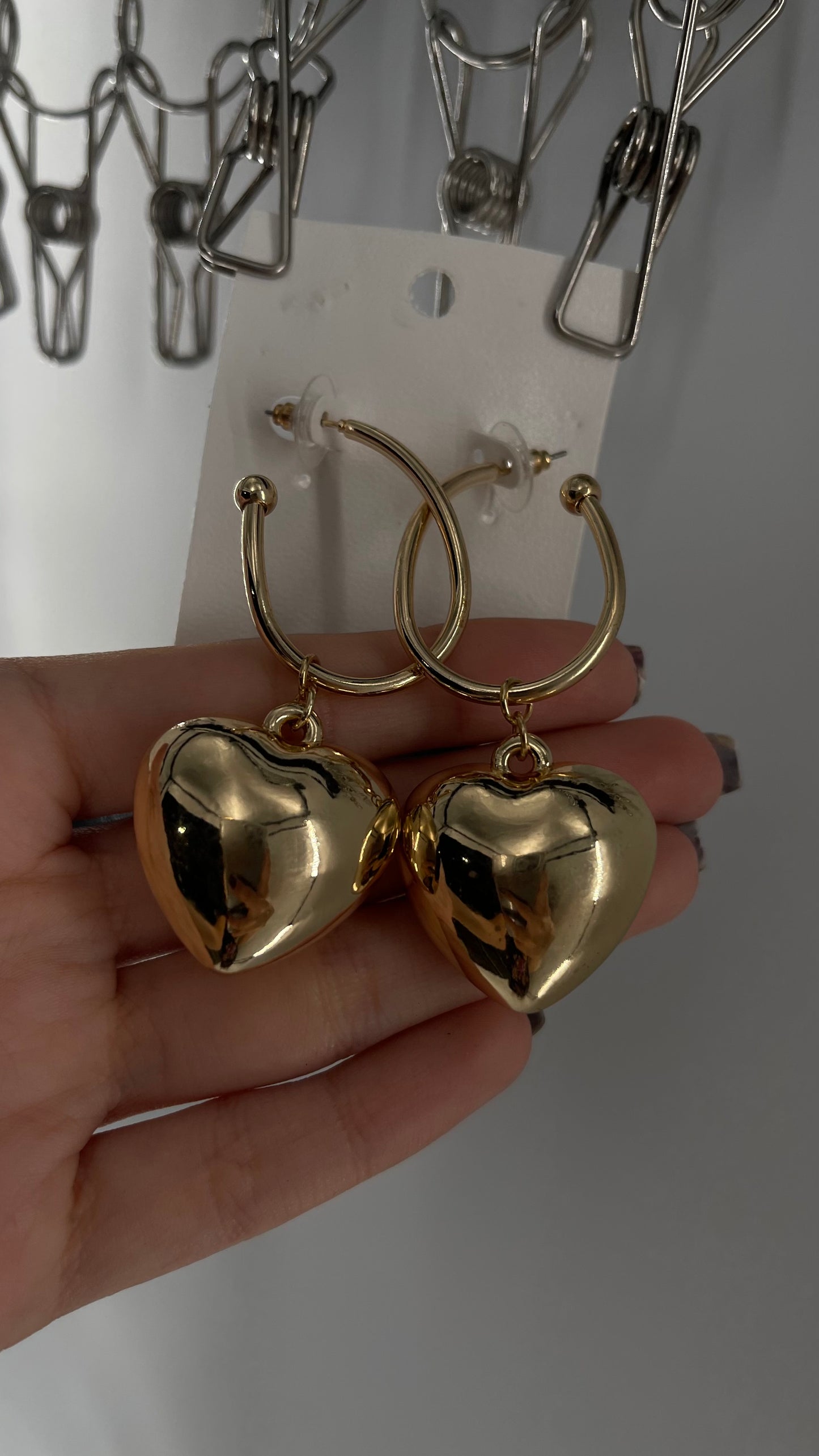 Free People Drooping Heart of Gold Earring