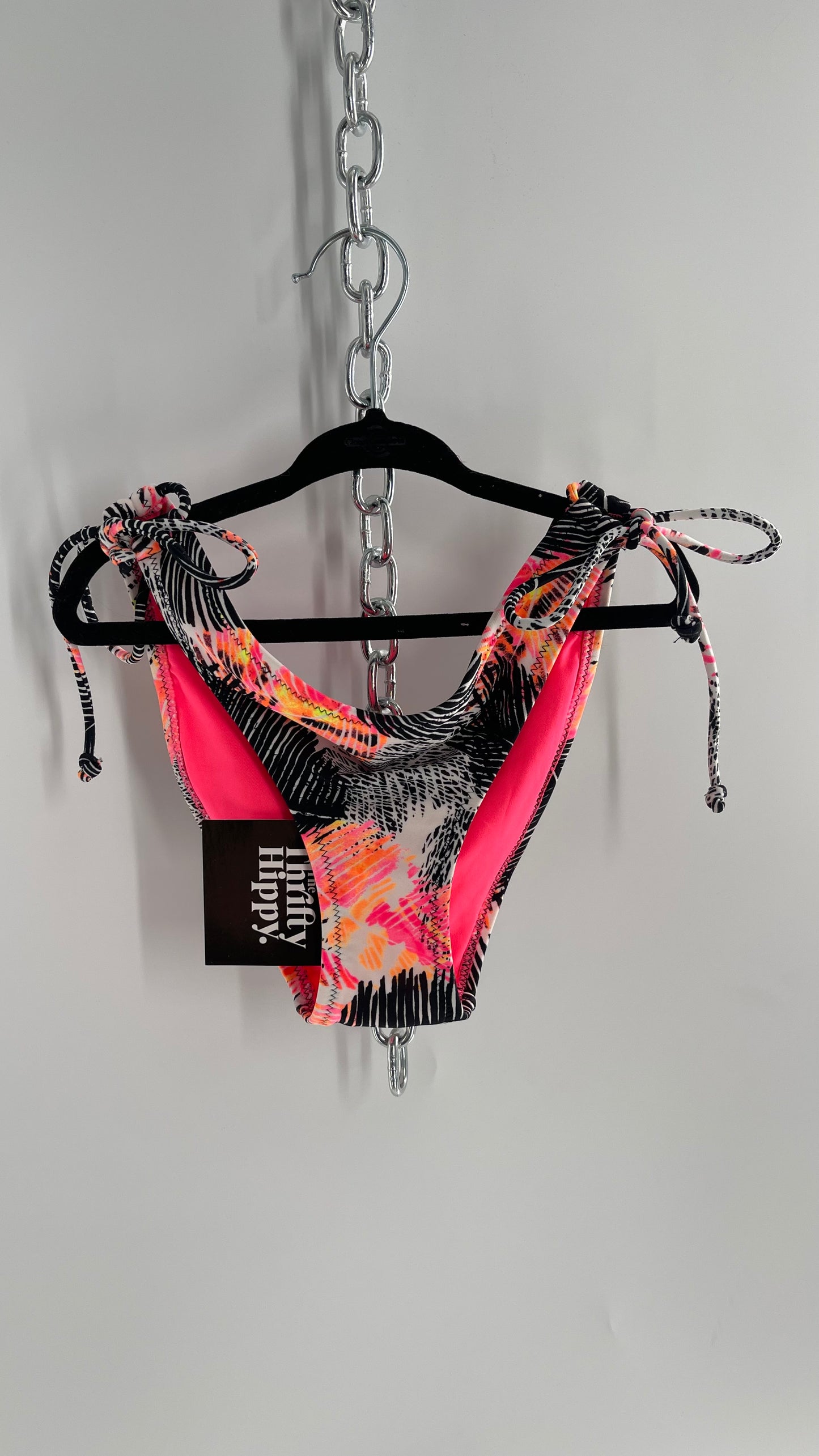 Vintage American Eagle Black/White/Neon Bottoms (Small)