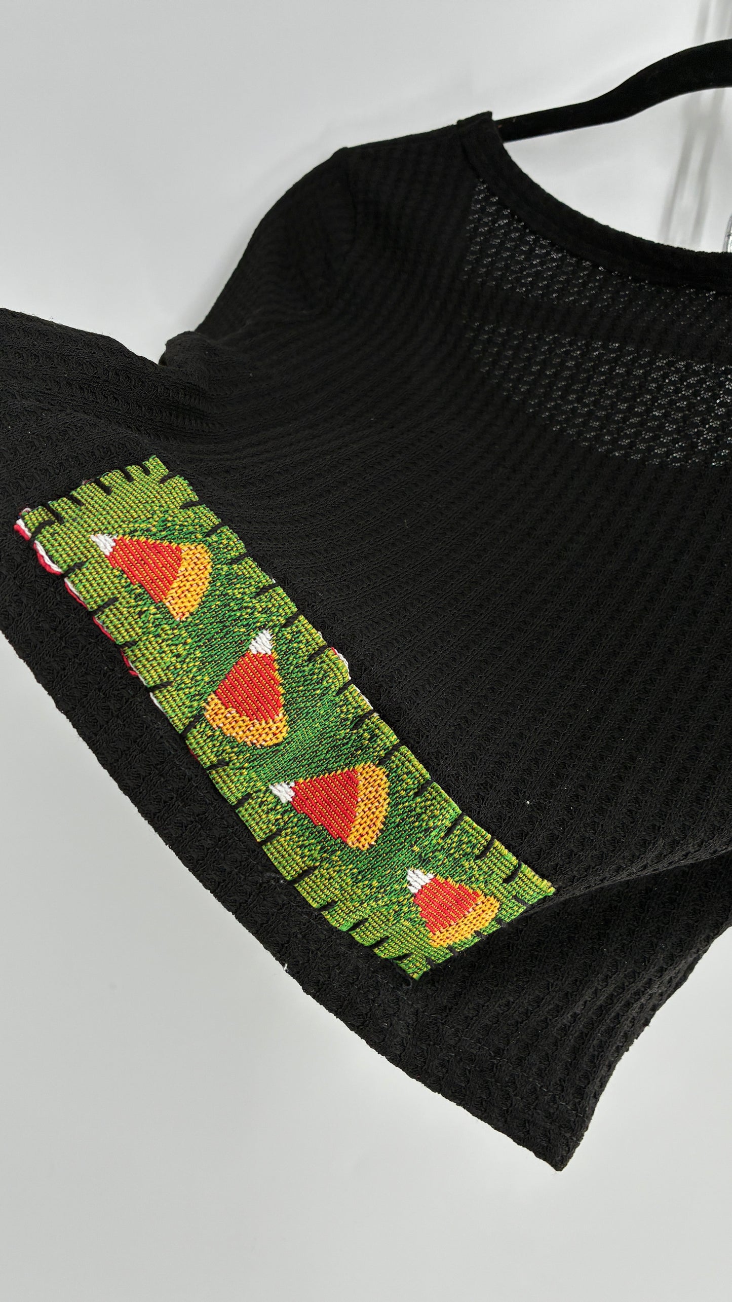 Handmade Patchwork Tapestry Halloween Baby T (S/M)