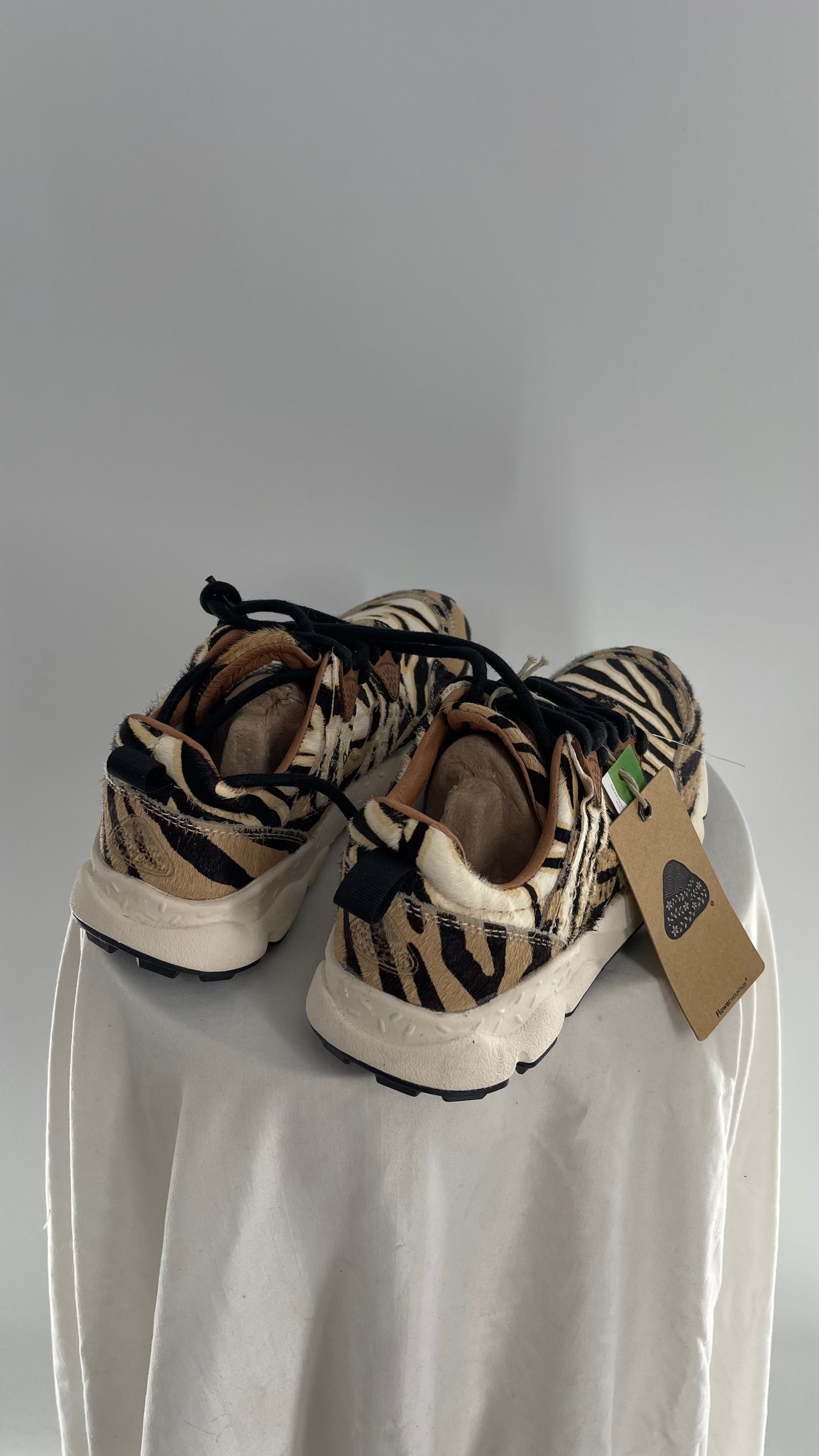 Flower Mountain X Free People Cow Hide Mixed Animal Print Sneakers with Tags Attached (7)