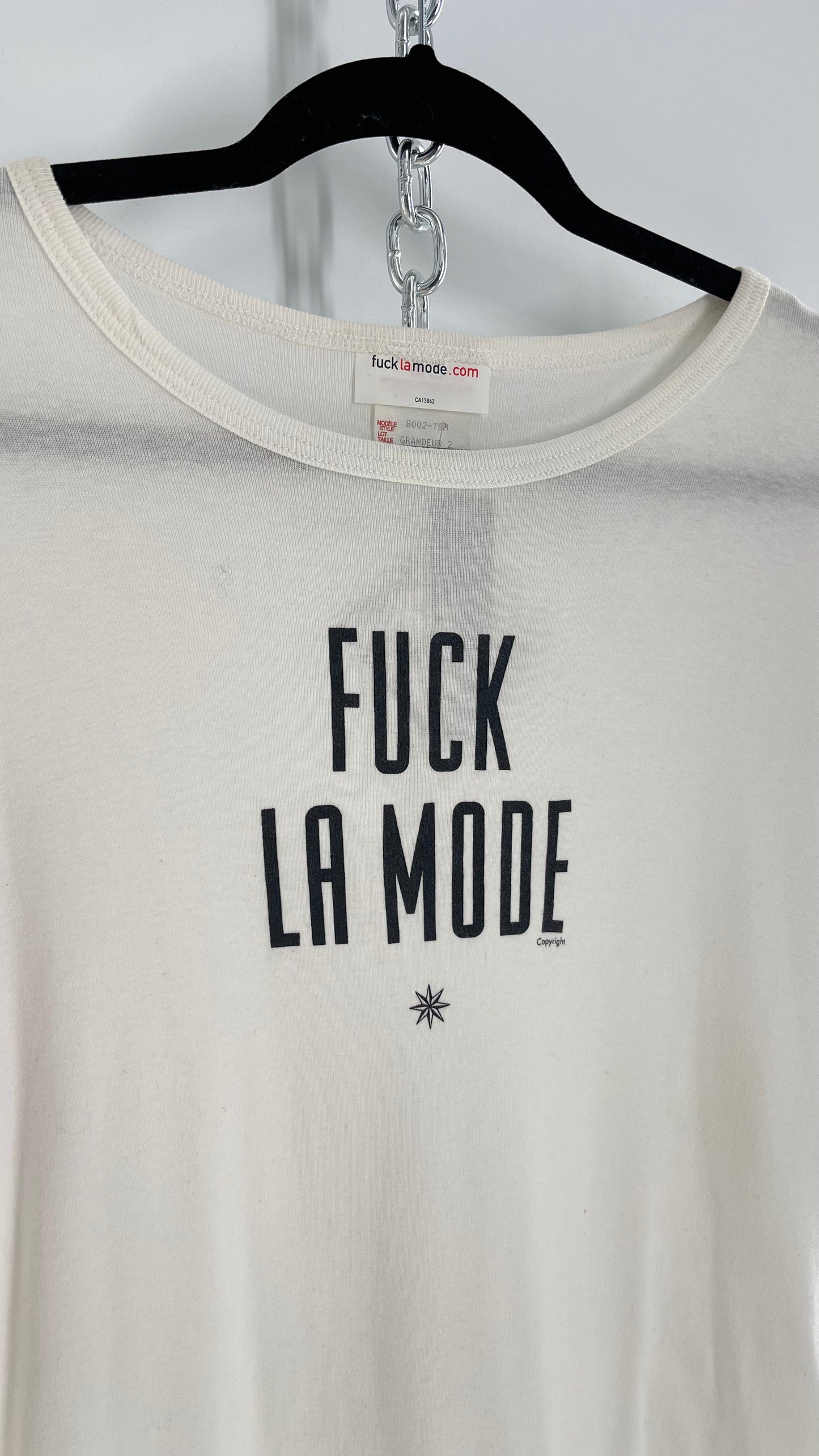 Deadstock Vintage Fuck La Mode T Shirt with Tags Attached (Large)