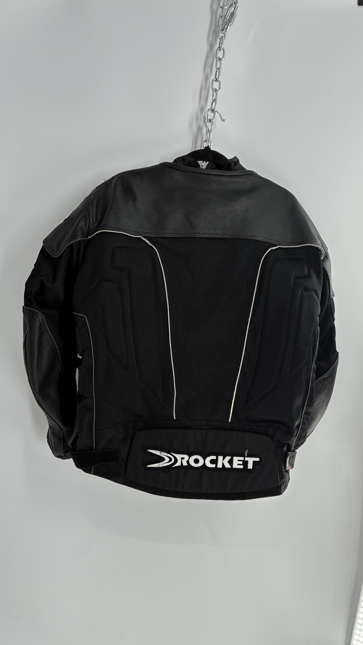 Vintage JOE ROCKET Padded Motorcycle Jacket with Tags Attached (XXL)