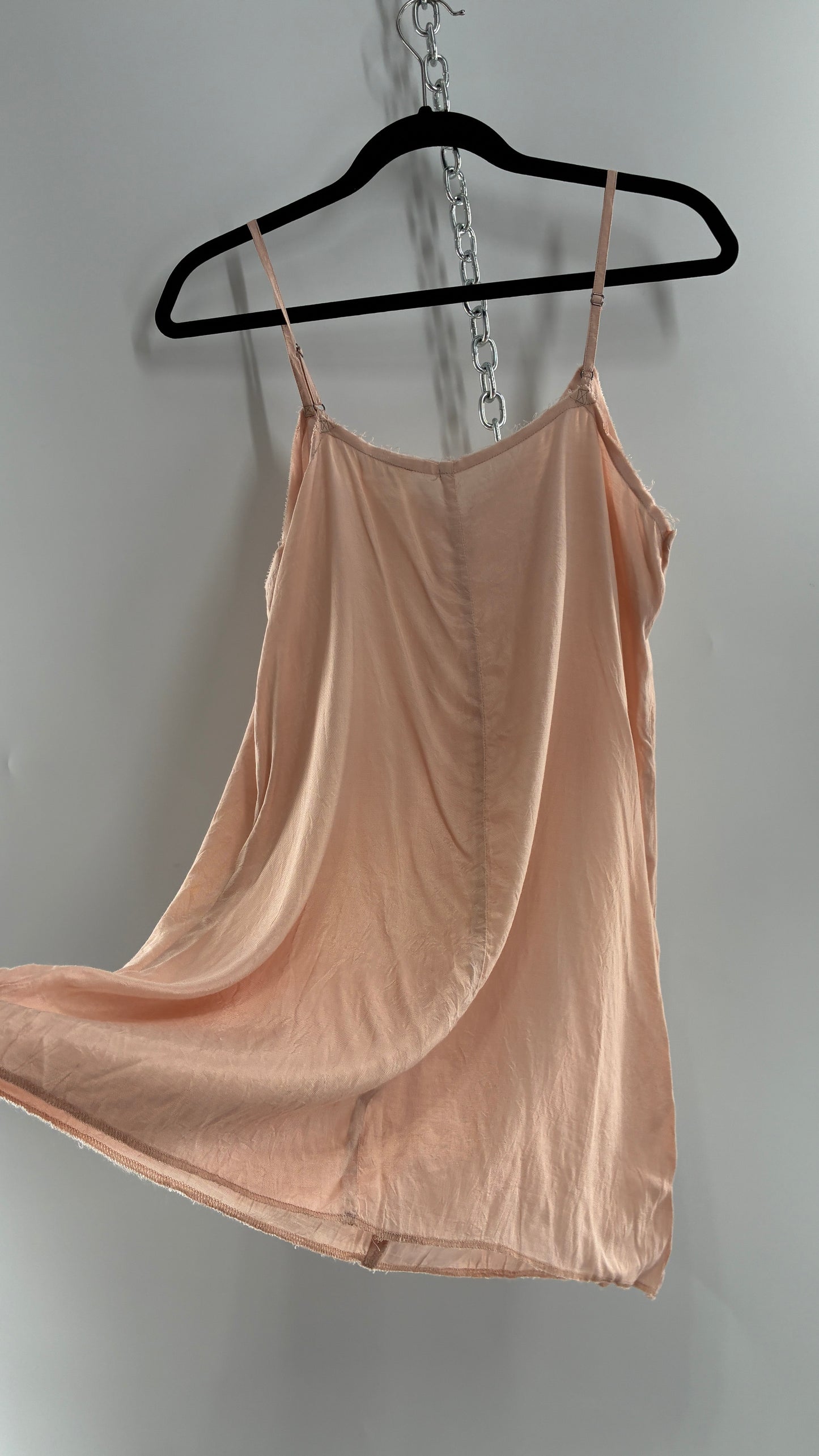 Free People Slip Dress with Raw Edge Hem (XS/S)