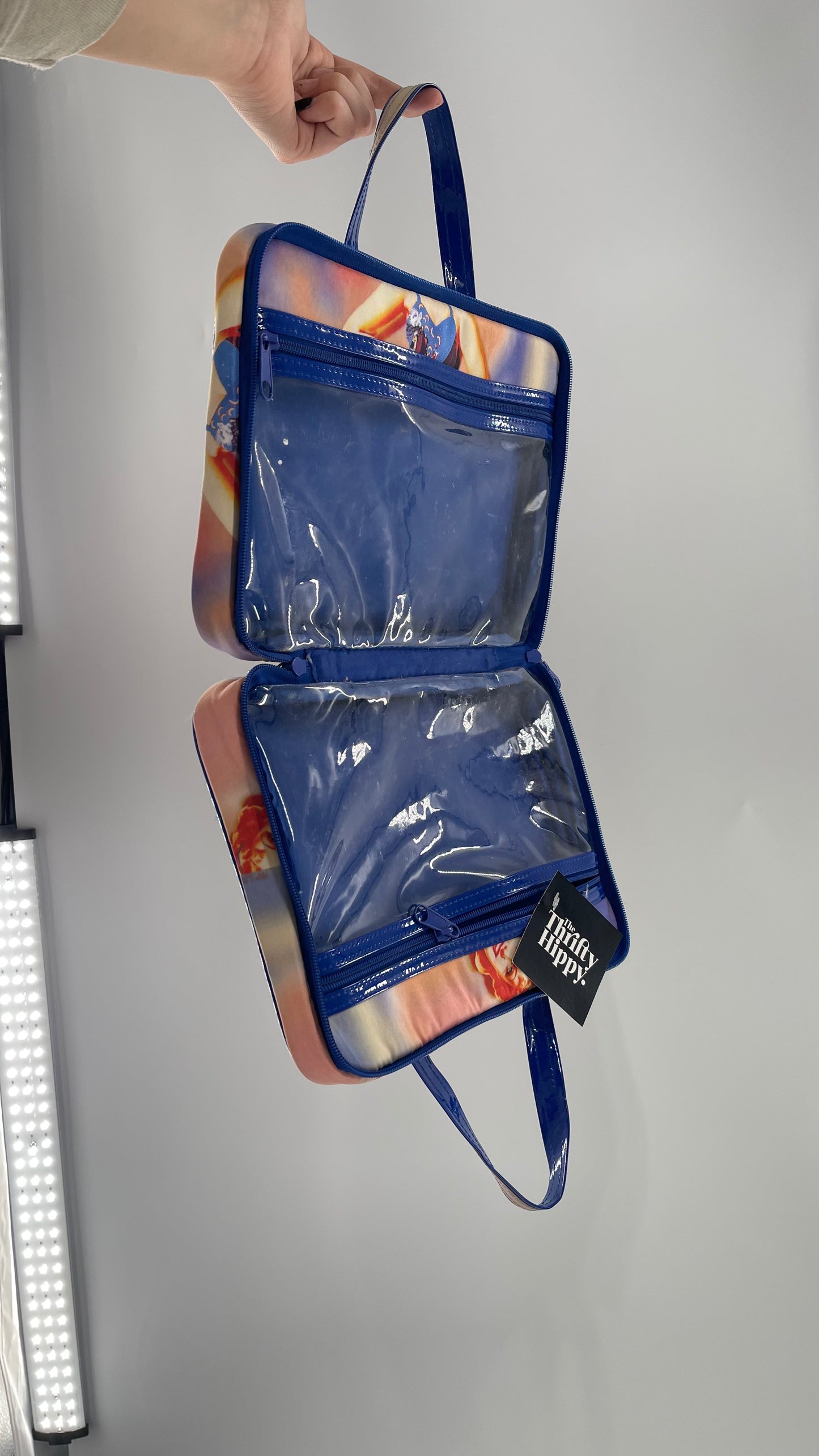 Vintage Carry On PinUp Organizer Purse/ Cosmetic Bag