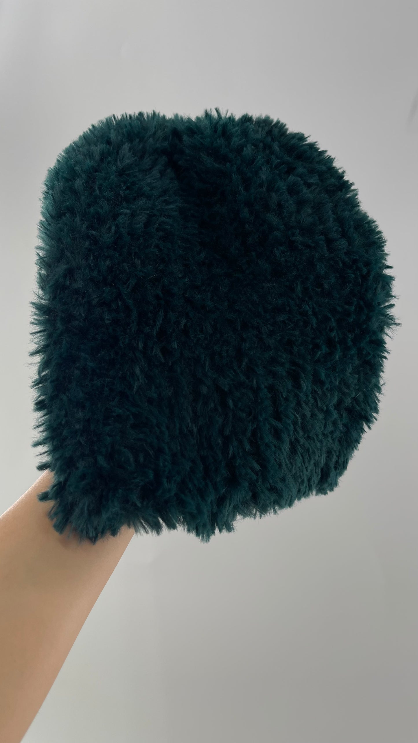 Free People Emerald Green Fuzzy Beanie
