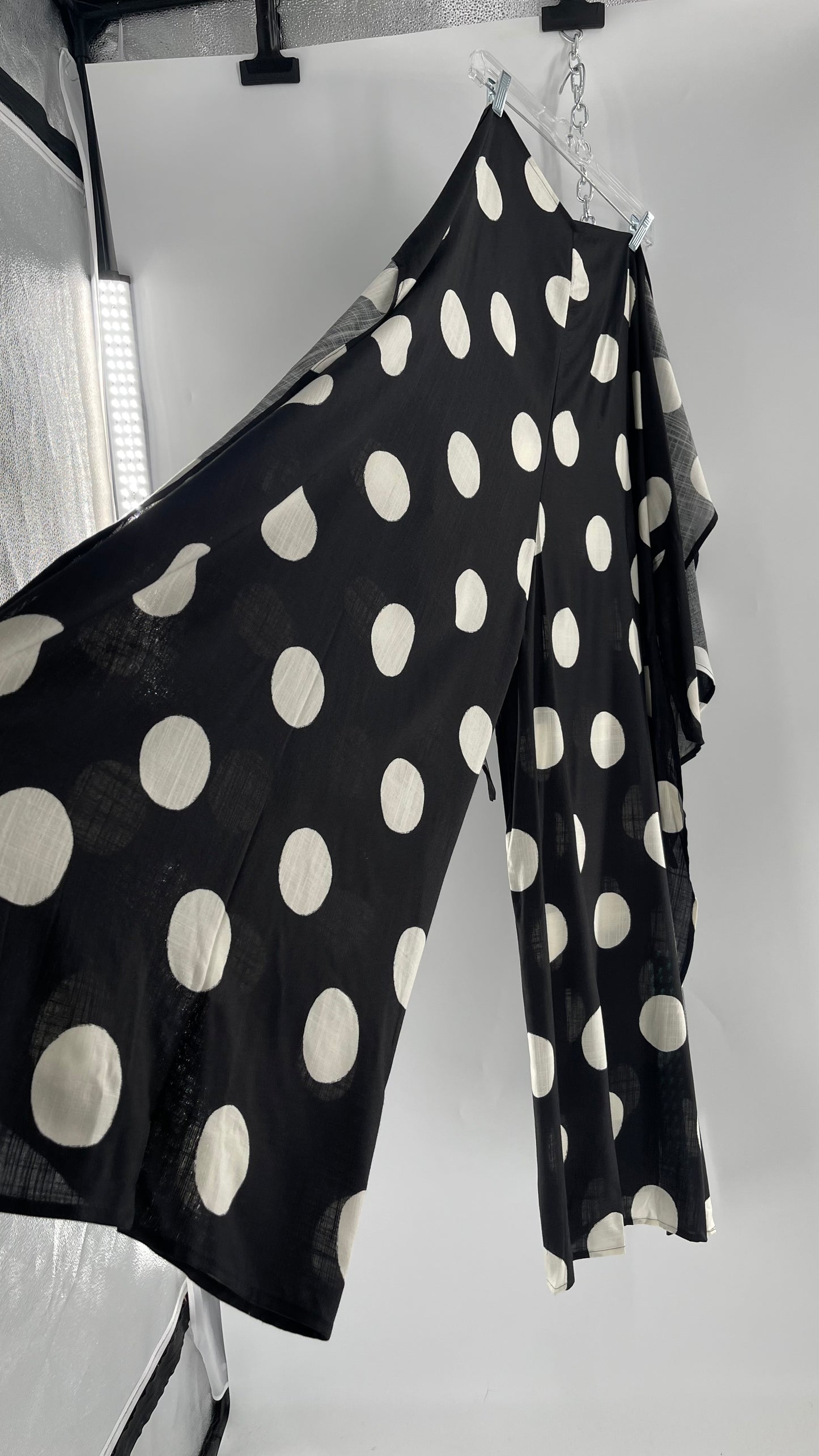 Handmade 9 in 1 Black/White Polka Dot Jumpsuit (One Size) •AS SEEN ON TIKTOK•