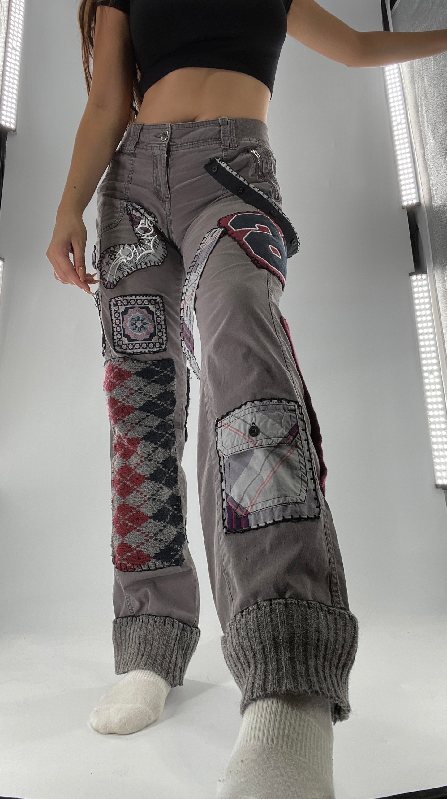 CUSTOM Handmade Patchwork Straight Legs (4)