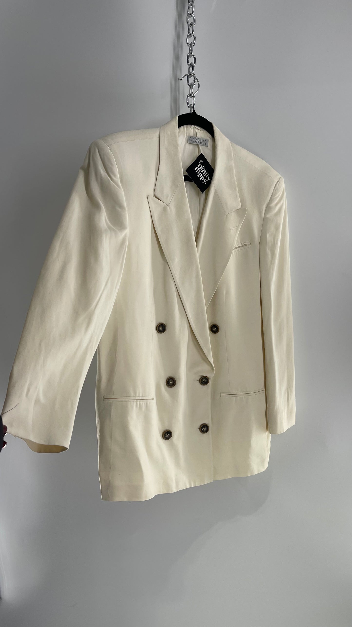 Vintage Barney’s New York Off White Power Blazer (C)(Large)