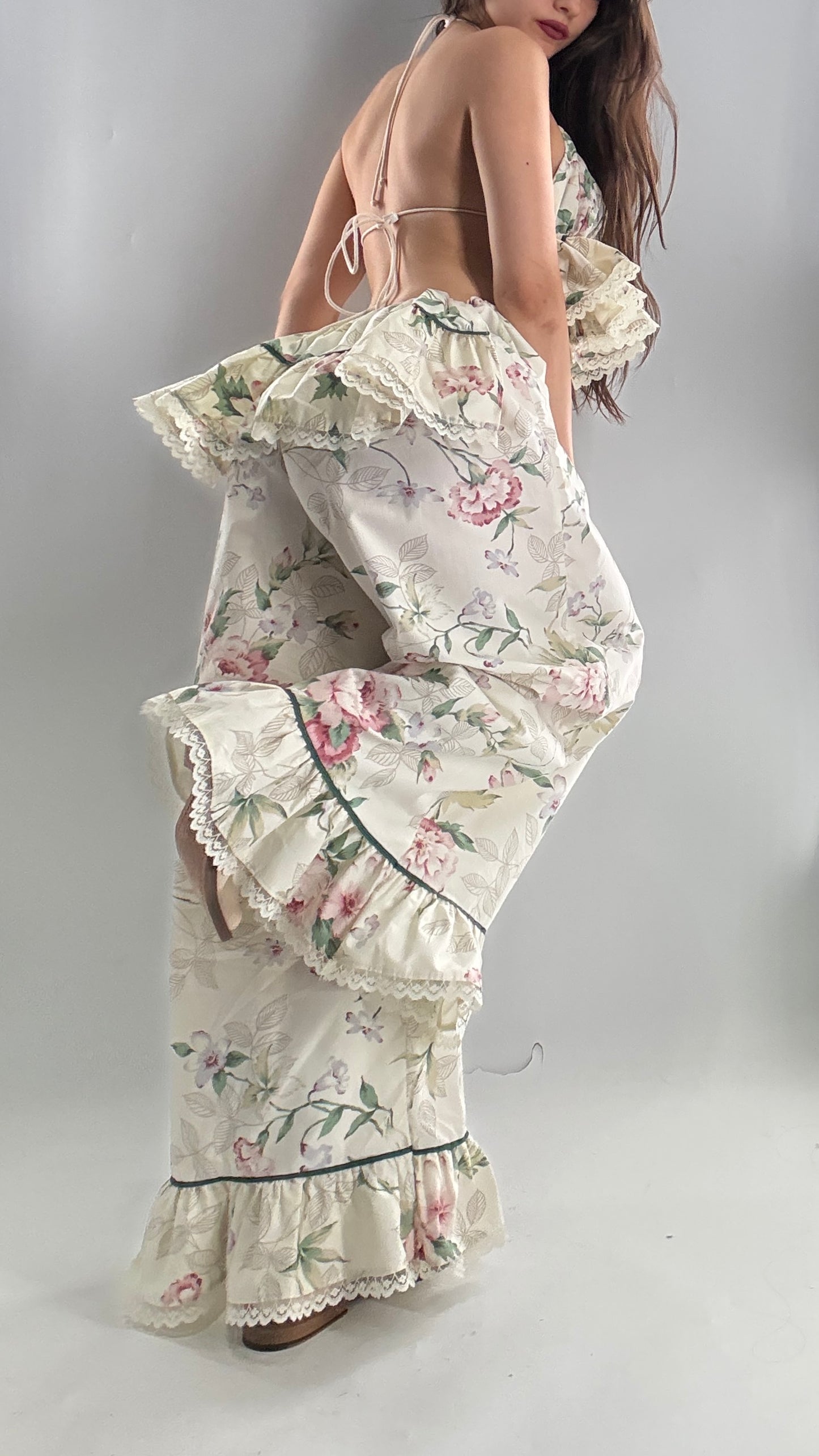 Vintage Floral Handmade Two Piece Play Set (XS-M)