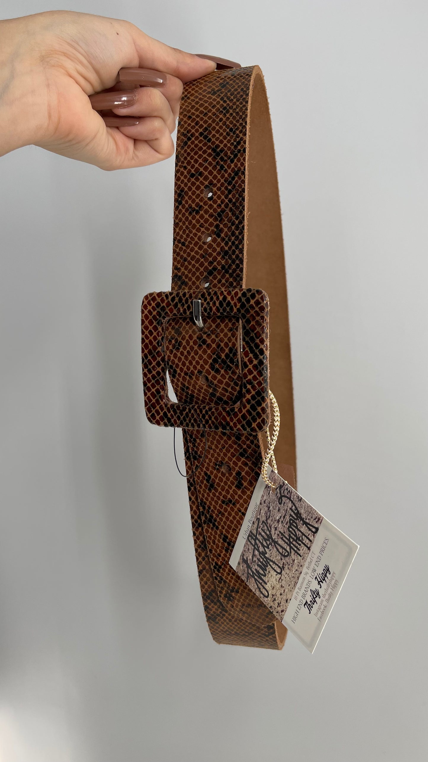 Free People Brown Snake Skin Pattern Size (M/L)