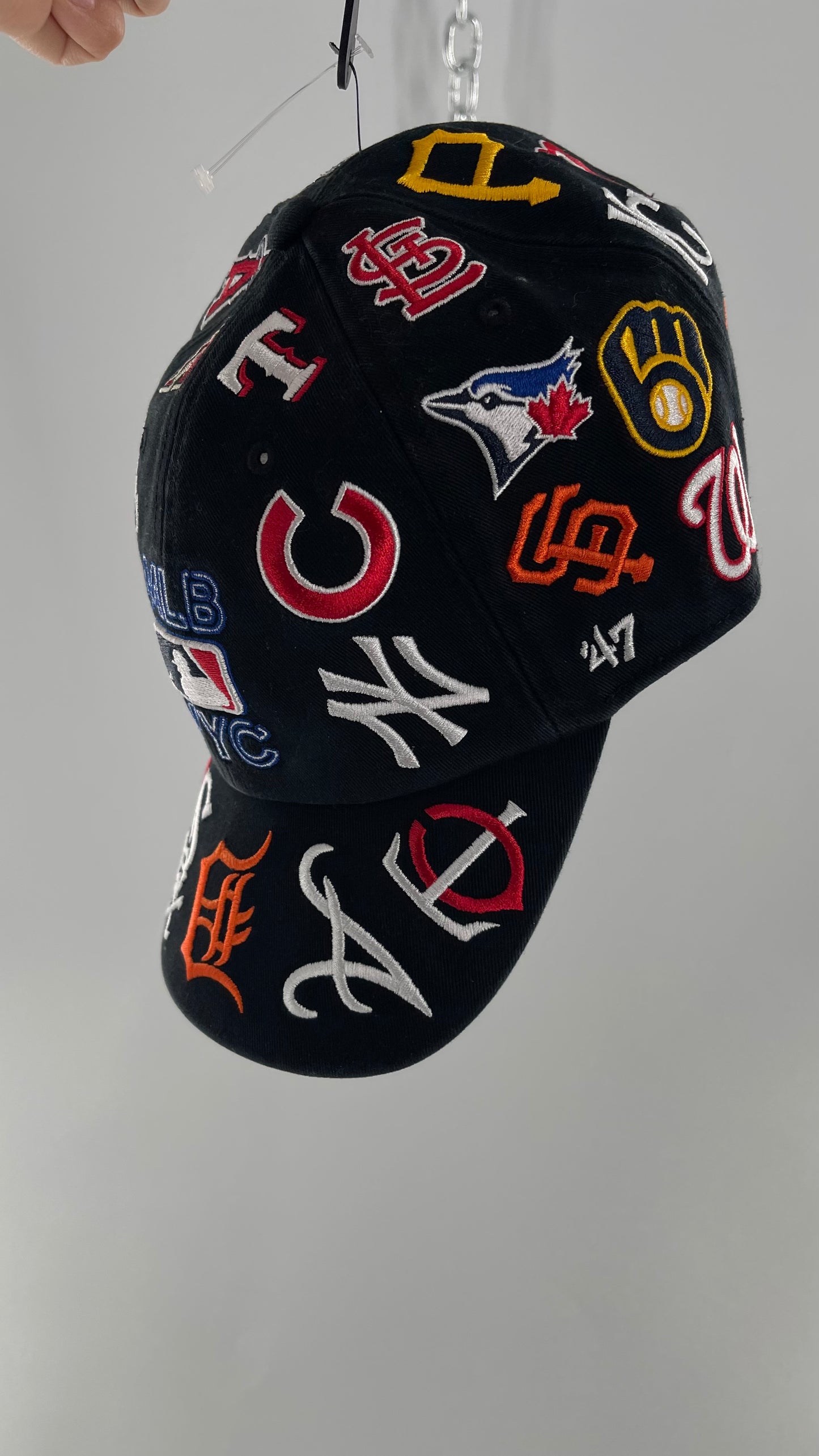 MLB Black Logo Baseball Hat