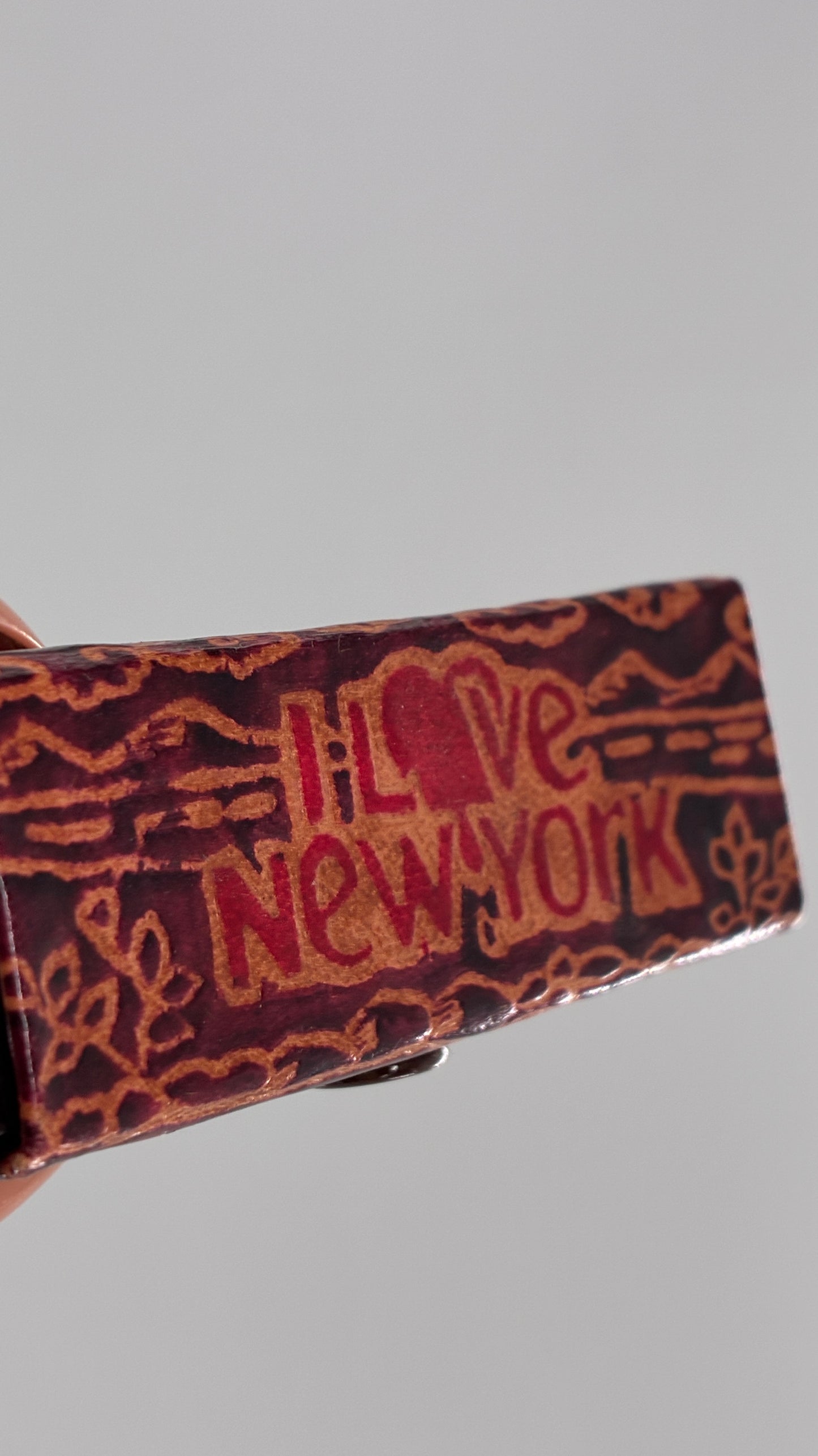 Vintage 1980s I ♥️ NEW YORK Leather Lipstick Case