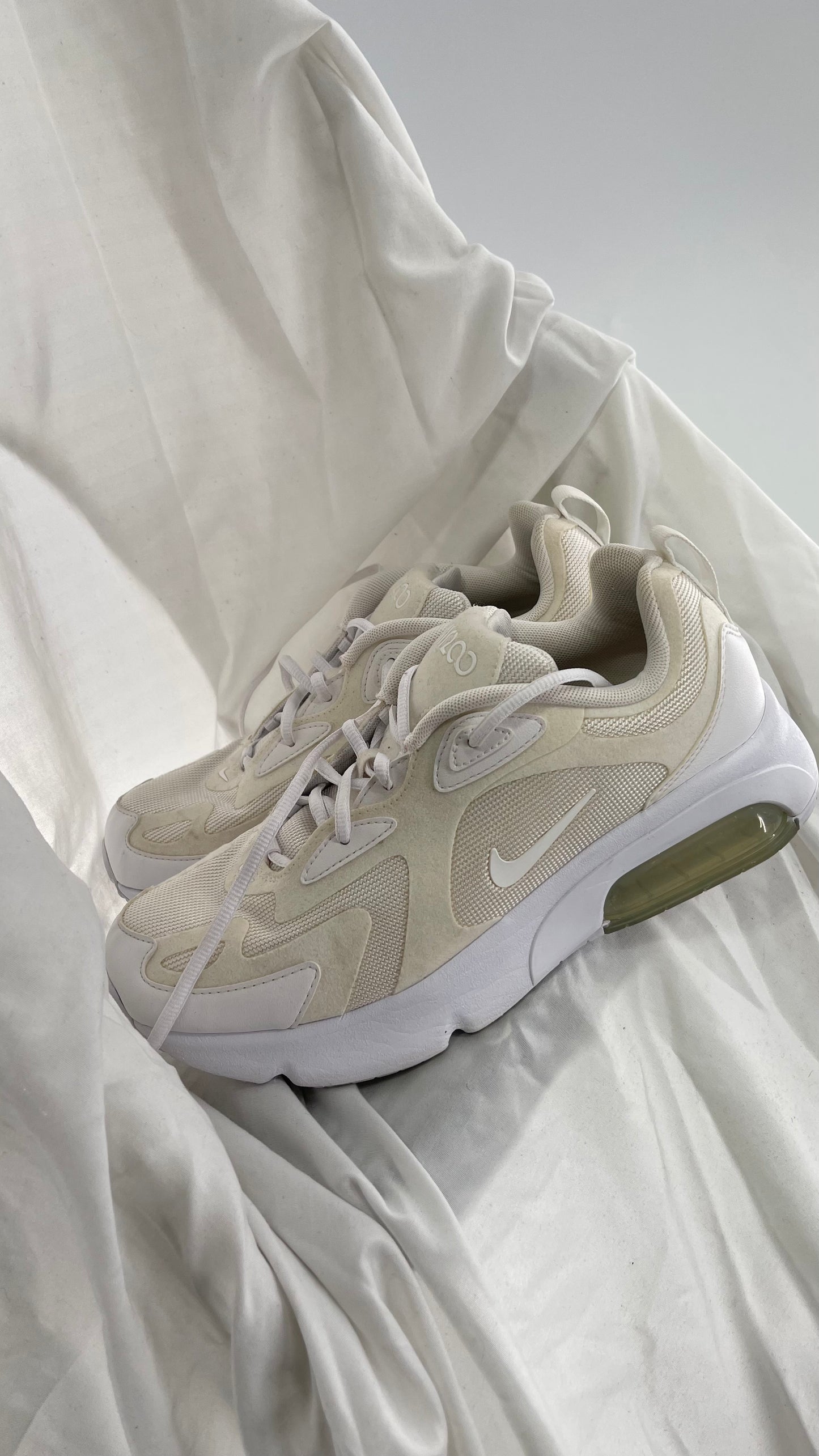 Worn Nike Air 200 Gs Triple White