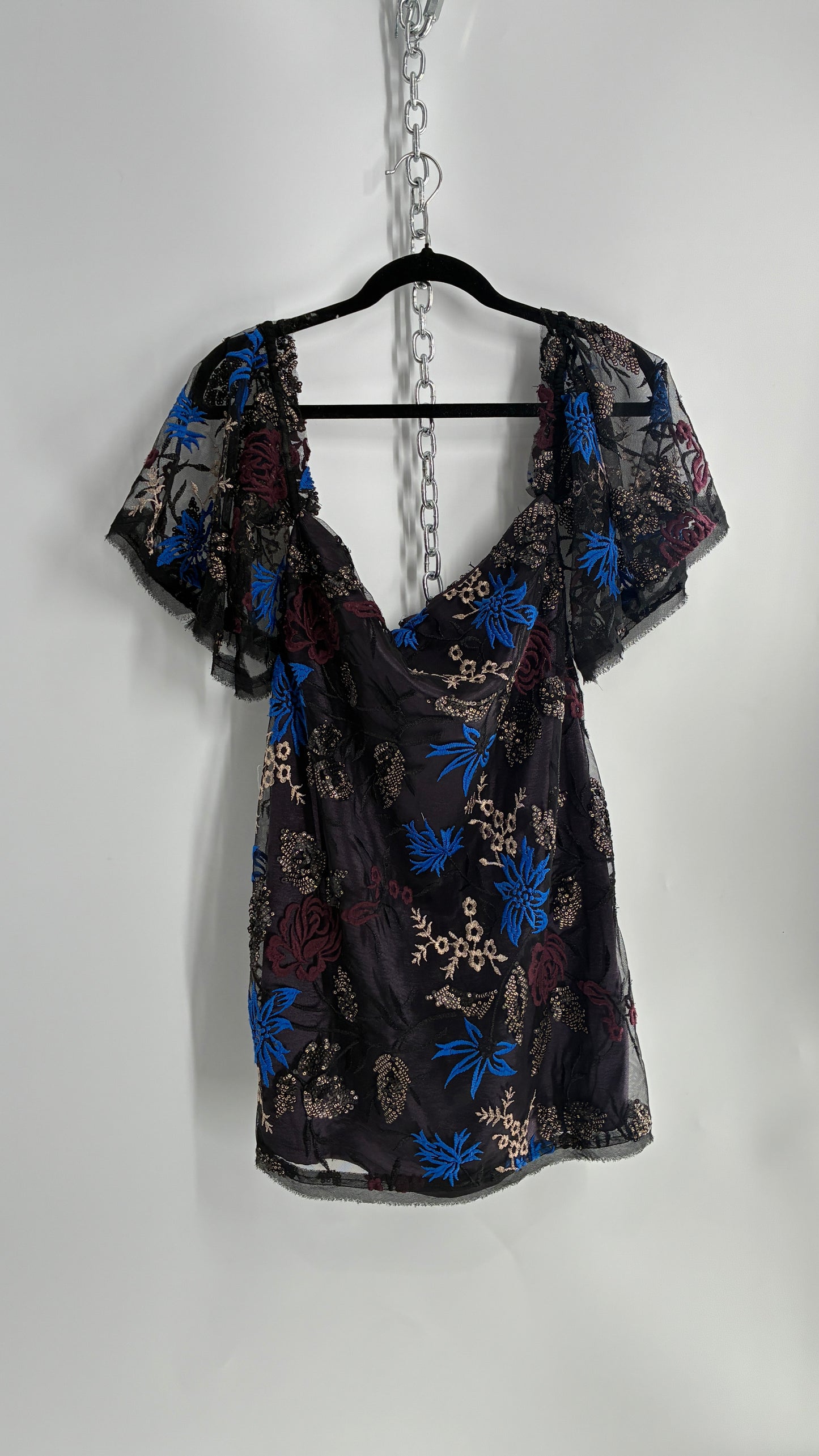 Urban Outfitters Embroidered and Embellished Dress (Small)