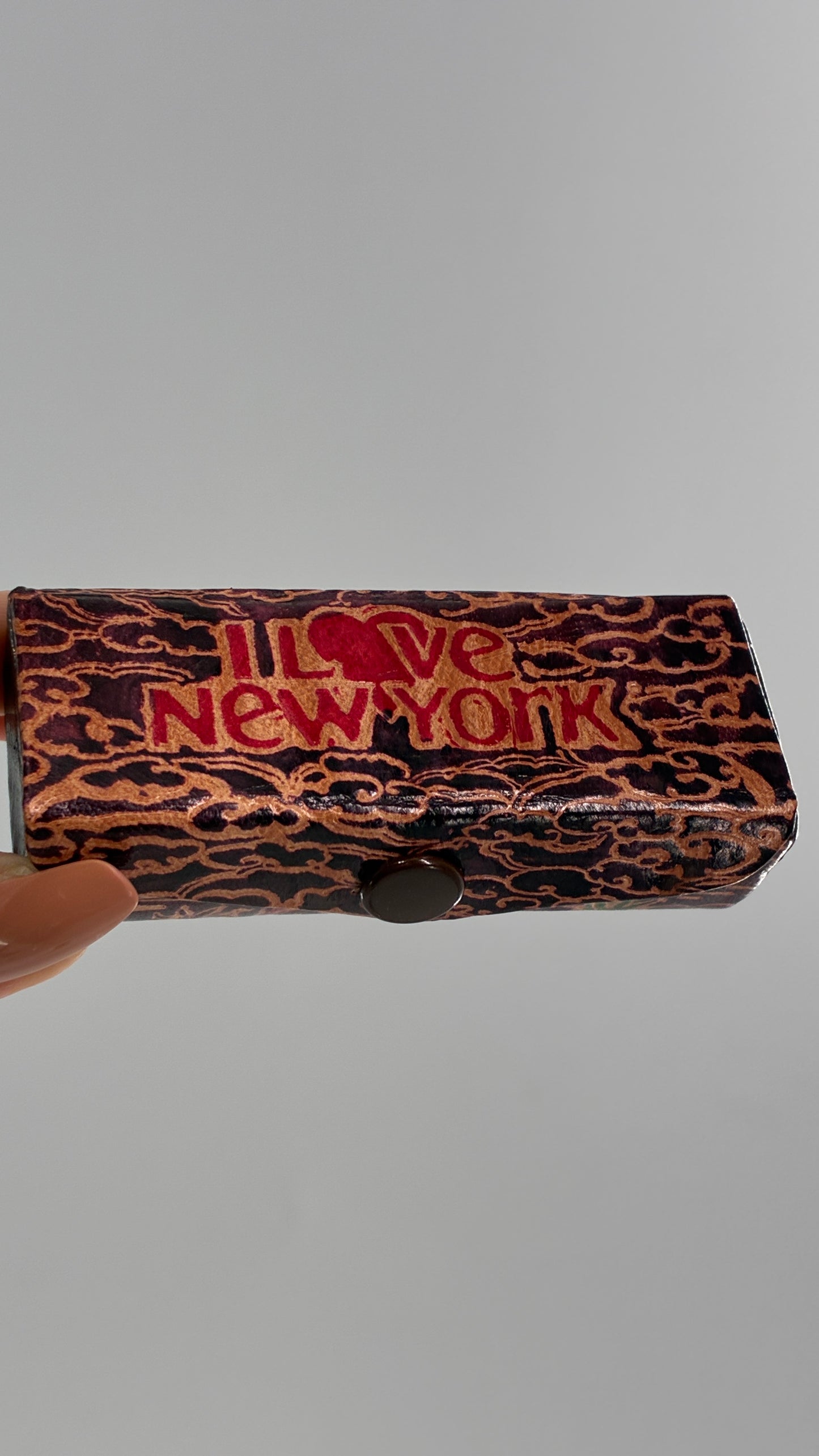 Vintage 1980s I ♥️ NEW YORK Leather Lipstick Case