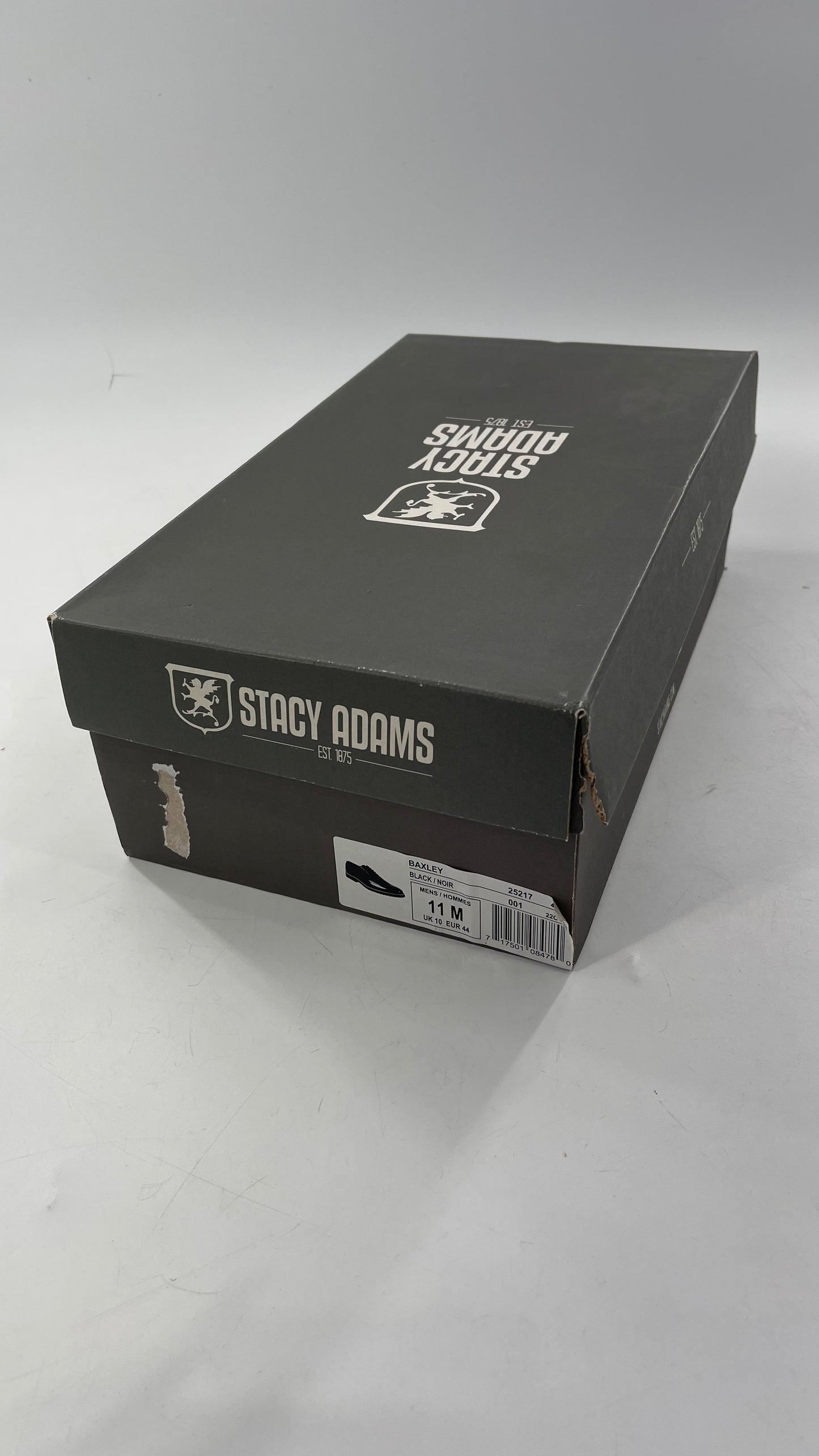 Stacy Adam’s Grey and Black, Plaid and Leather WingTip Oxfords (11)