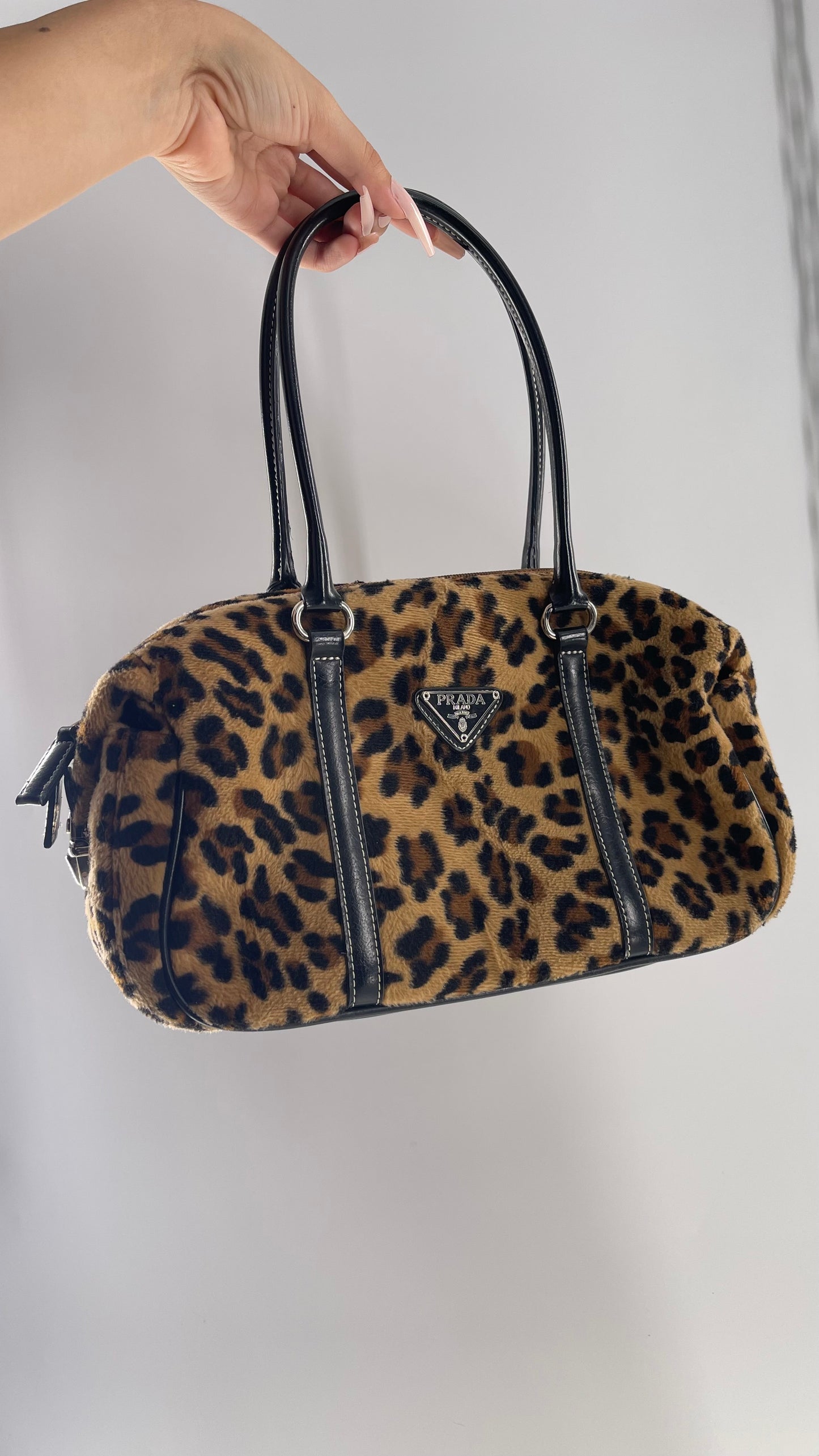 Inauthentic PRADA Vintage Cheetah Printed Fur Bag