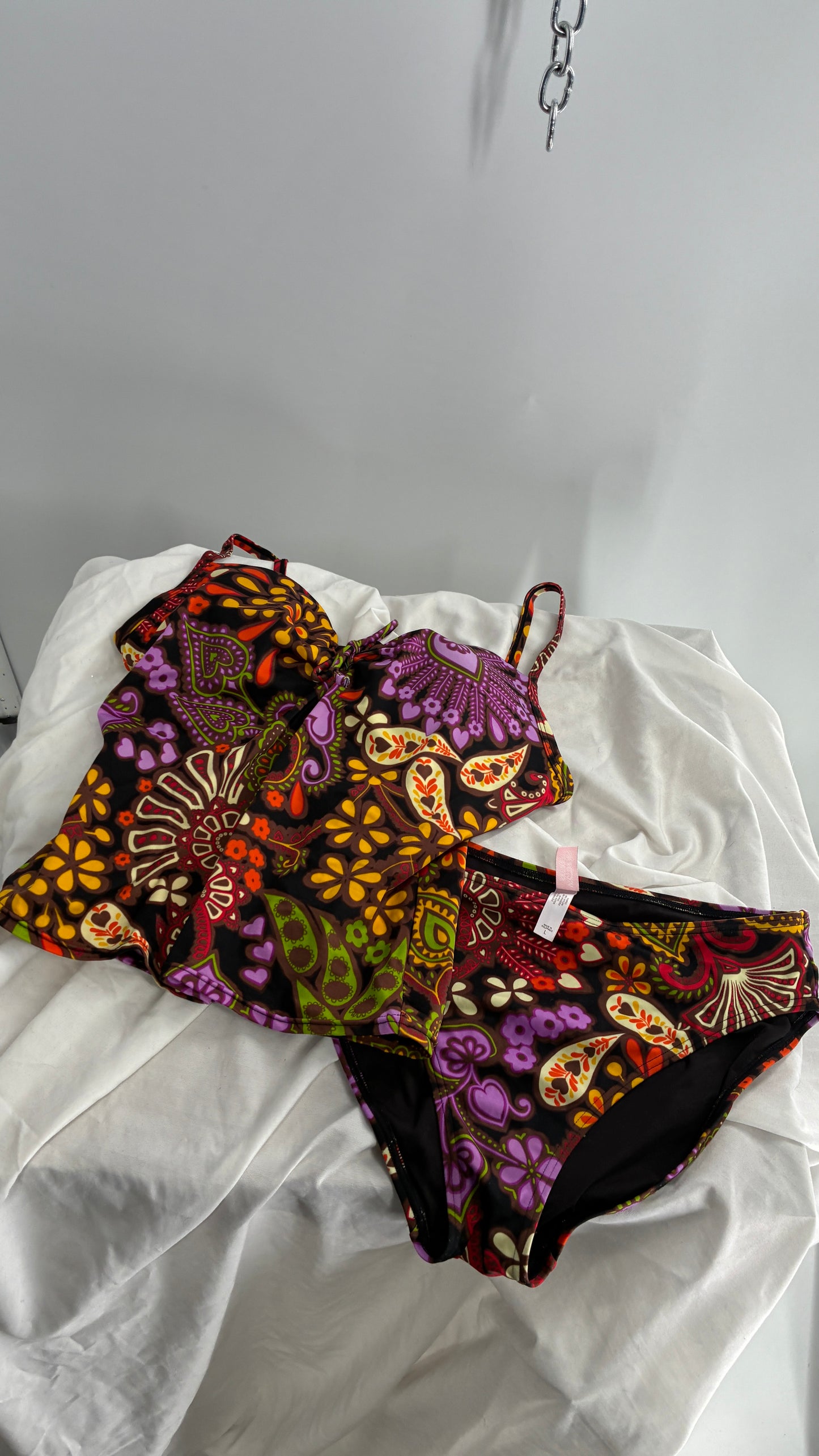 Vintage Victoria’s Secret Tankini Set with Built-In Underwire (36C, L)