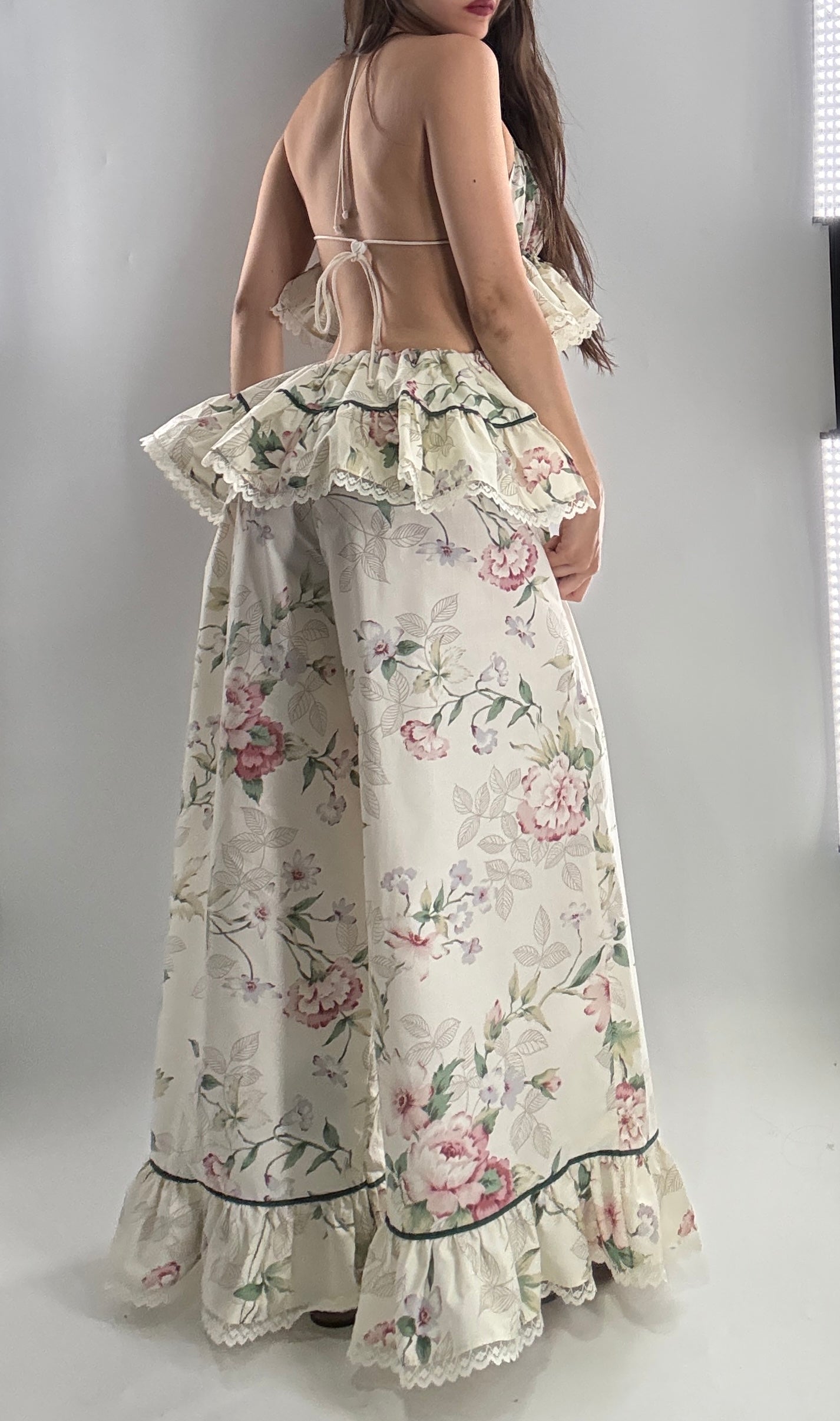 Vintage Floral Handmade Two Piece Play Set (XS-M)