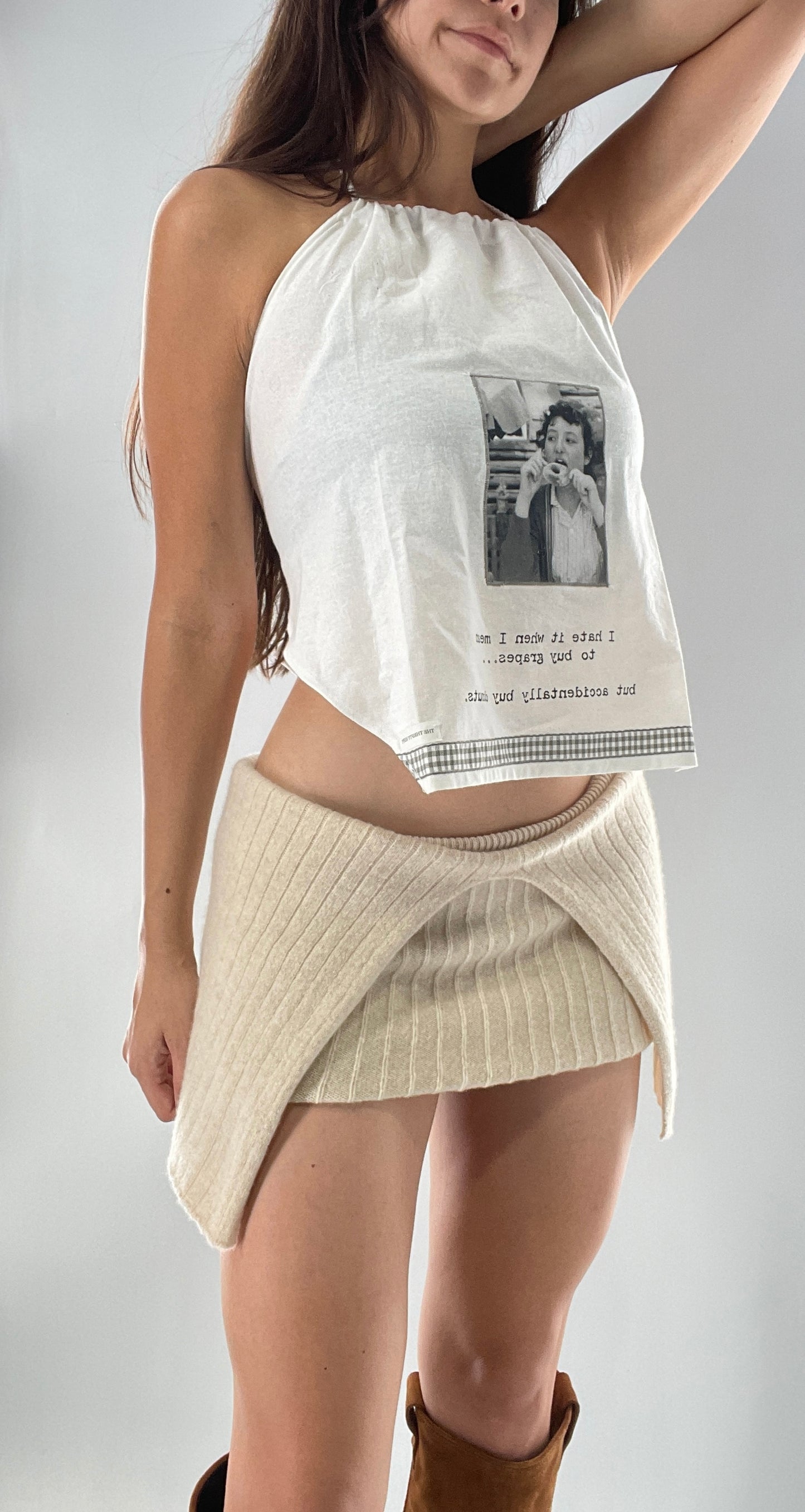 Vintage Handmade Backless Top (One Size)