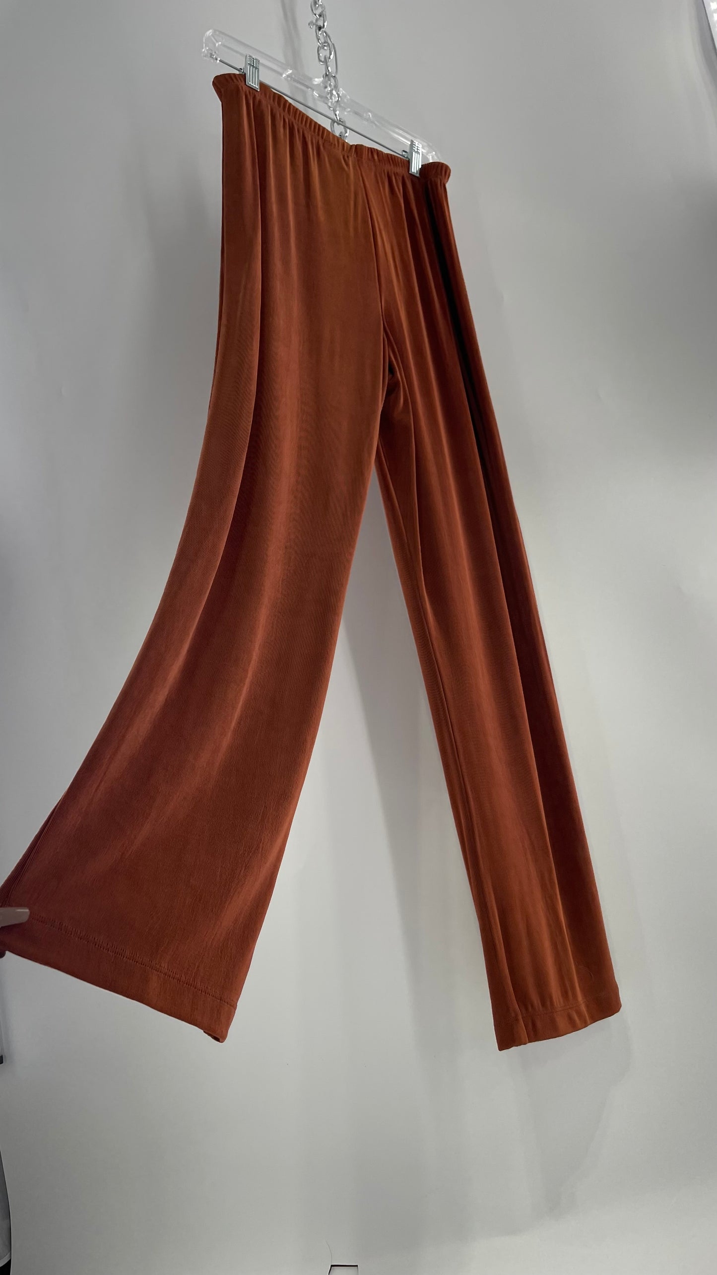 Deadstock Vintage CHICO’s Burnt Orange Terracotta Lounge Pants with Tags Attached (XL)