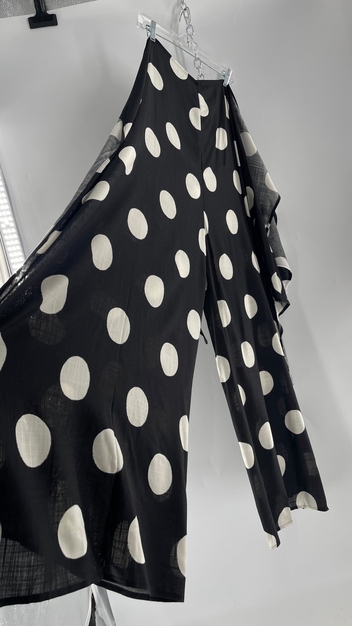 Handmade 9 in 1 Black/White Polka Dot Jumpsuit (One Size) •AS SEEN ON TIKTOK•