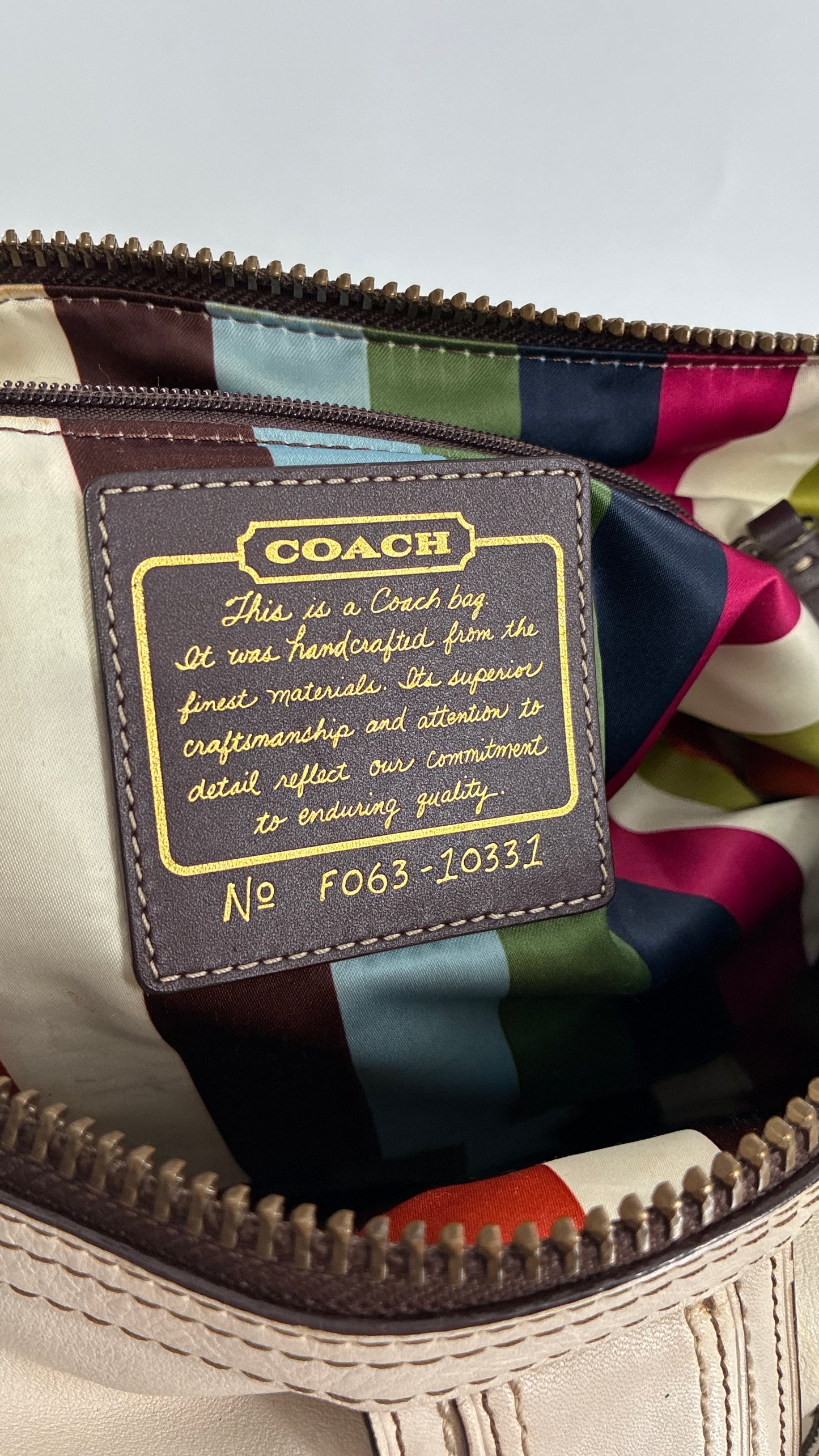 RARE COACH 65th Anniversary Legacy Leather Oversized Turnlock Shoulder Bag