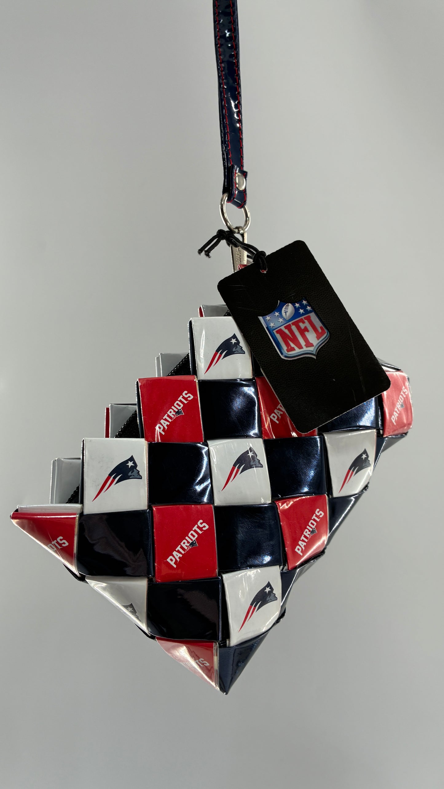 Deadstock Vintage PATRIOTS OLLIN NFL Wristlet Made in Mexico