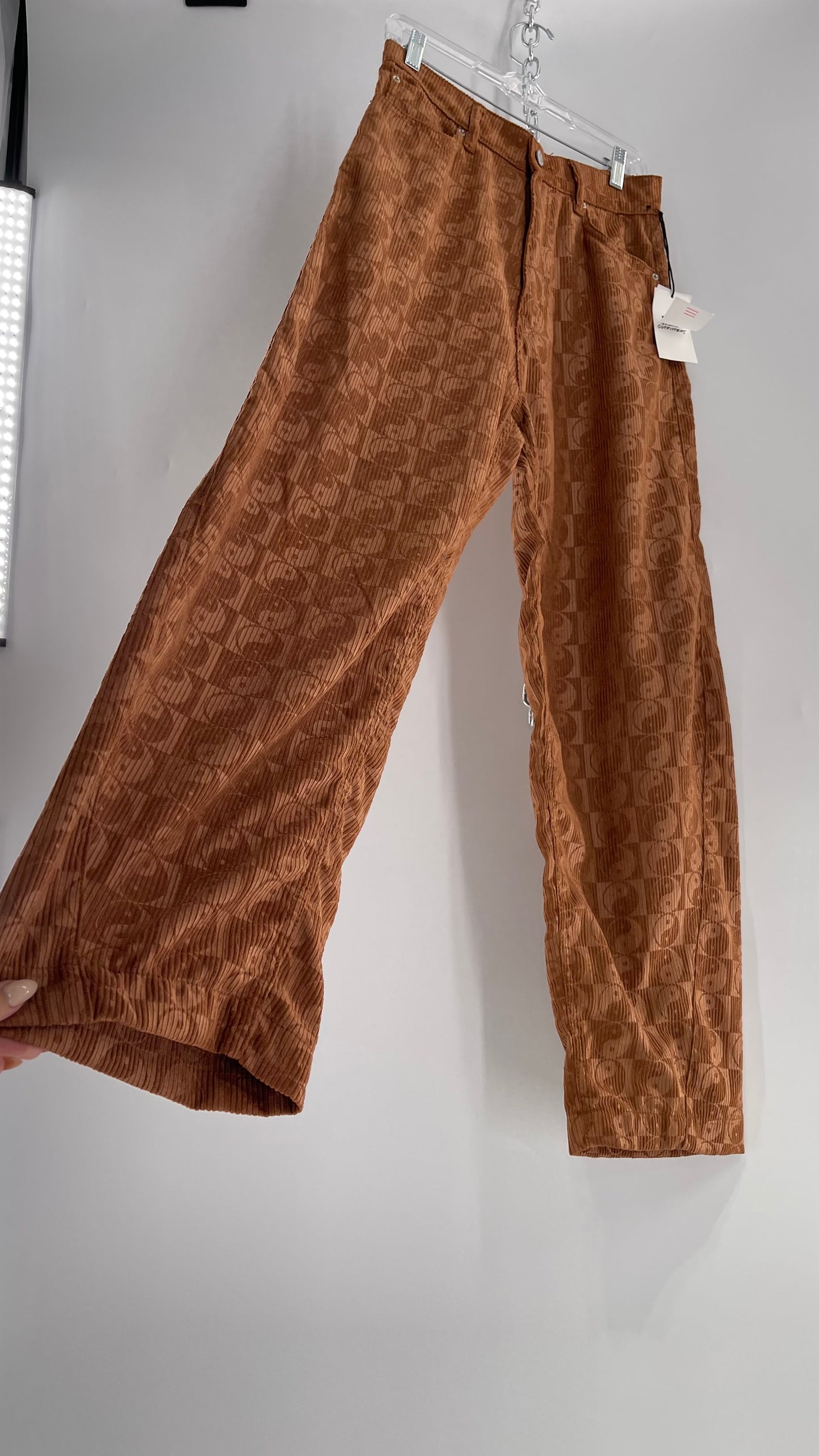 BDG Corduroy Checkered Ying Yang Straight Legs (28)