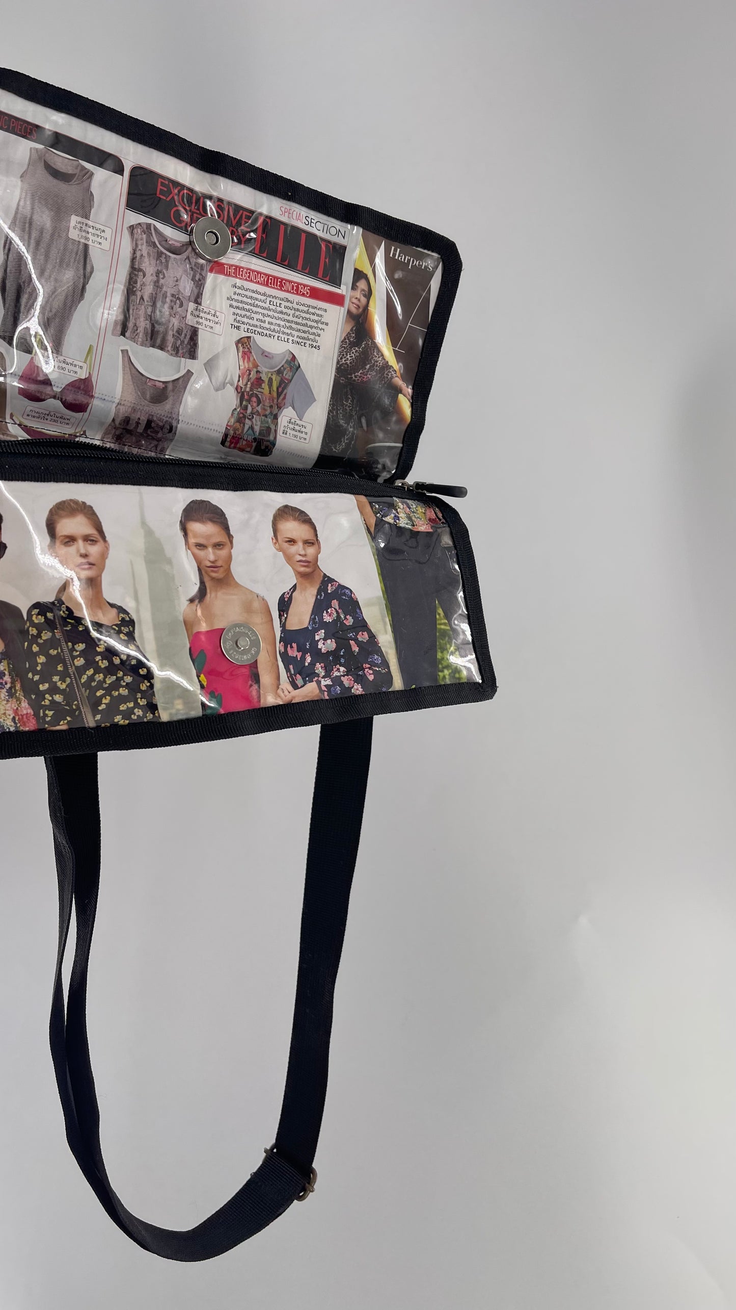 Deadstock Vintage Magazine Bag with Adjustable Strap