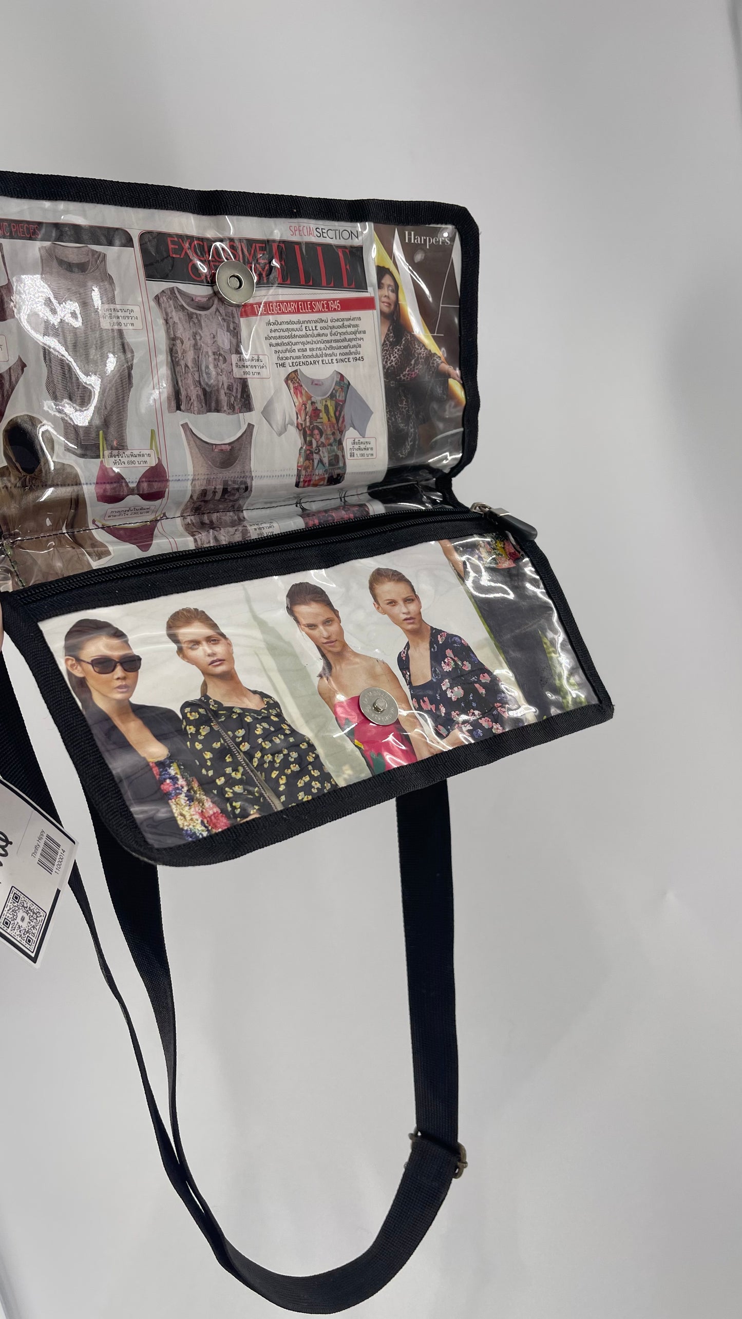 Deadstock Vintage Magazine Bag with Adjustable Strap