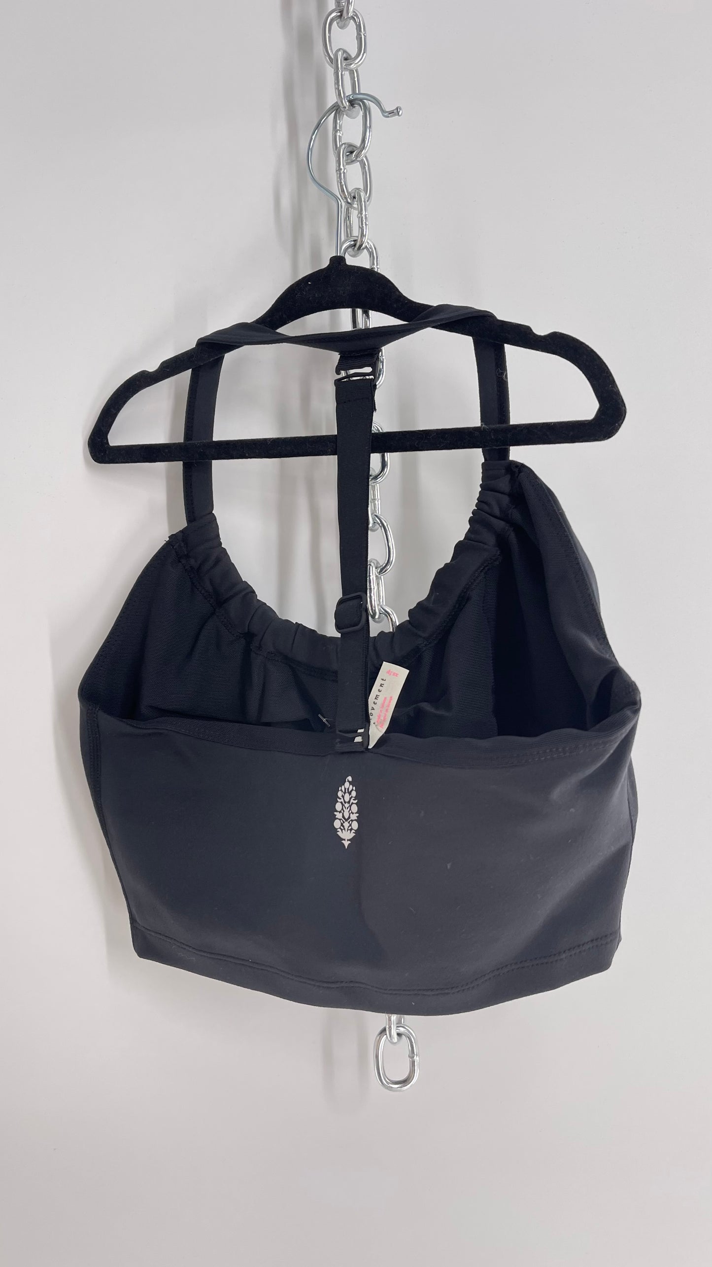 Free People Movement Black Sports Bra with Adjustable Strap (XS)