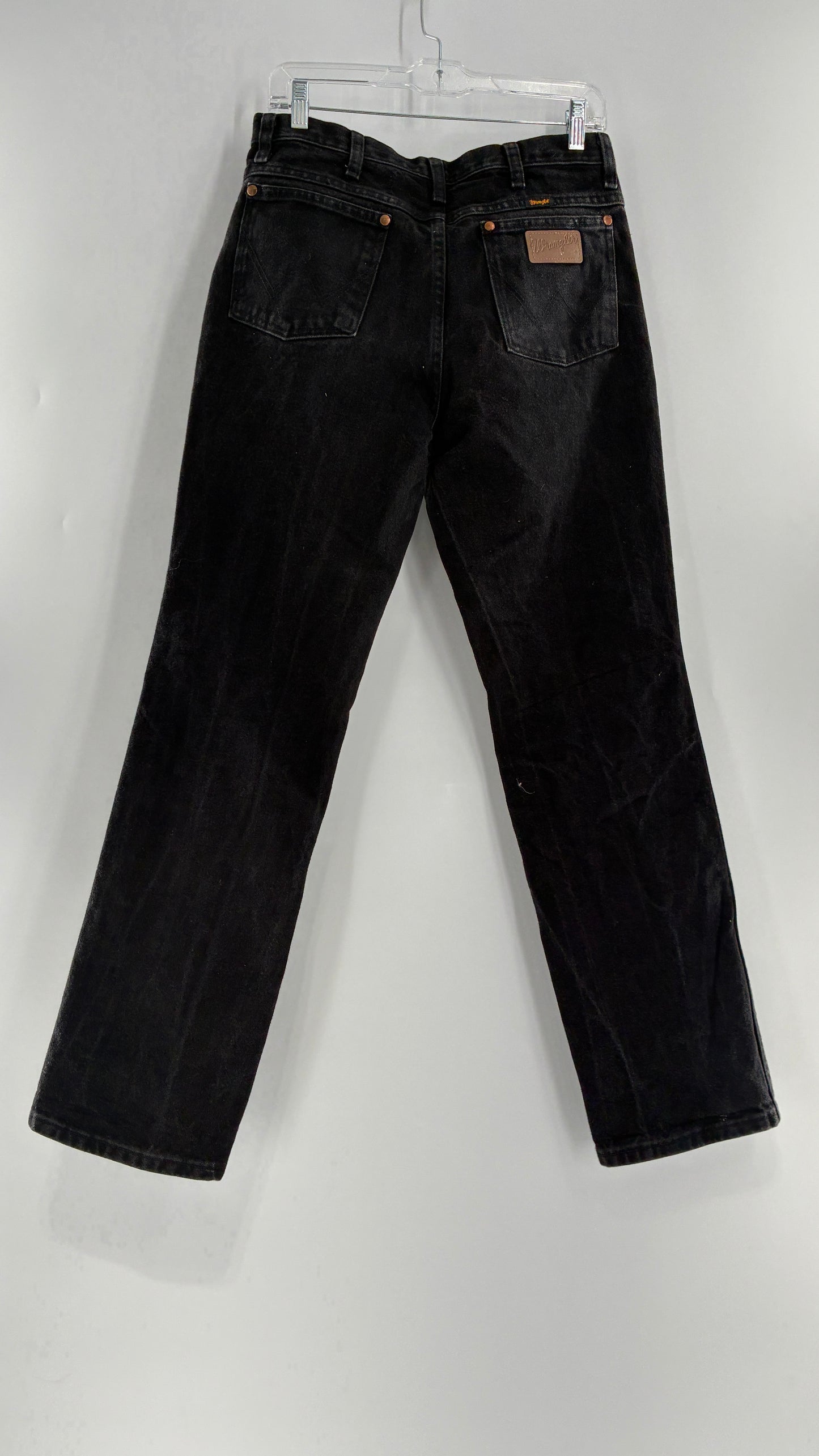 Vintage Wrangler Dark Grey Acid Washed Jeans (31x32)