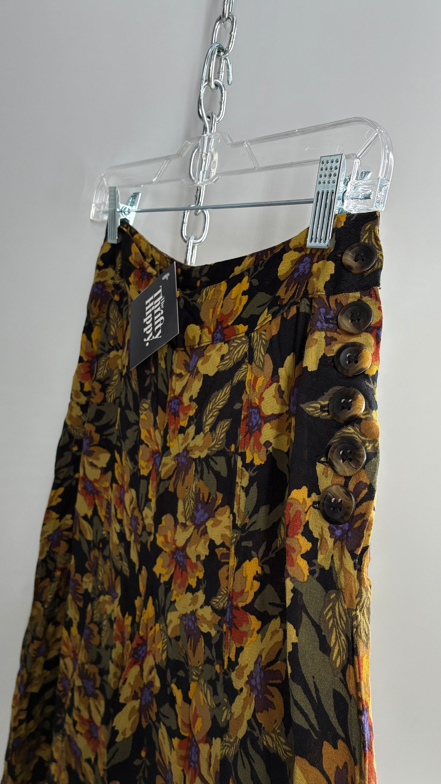 Free People Autumn Florals Wide Leg Bottoms (2)