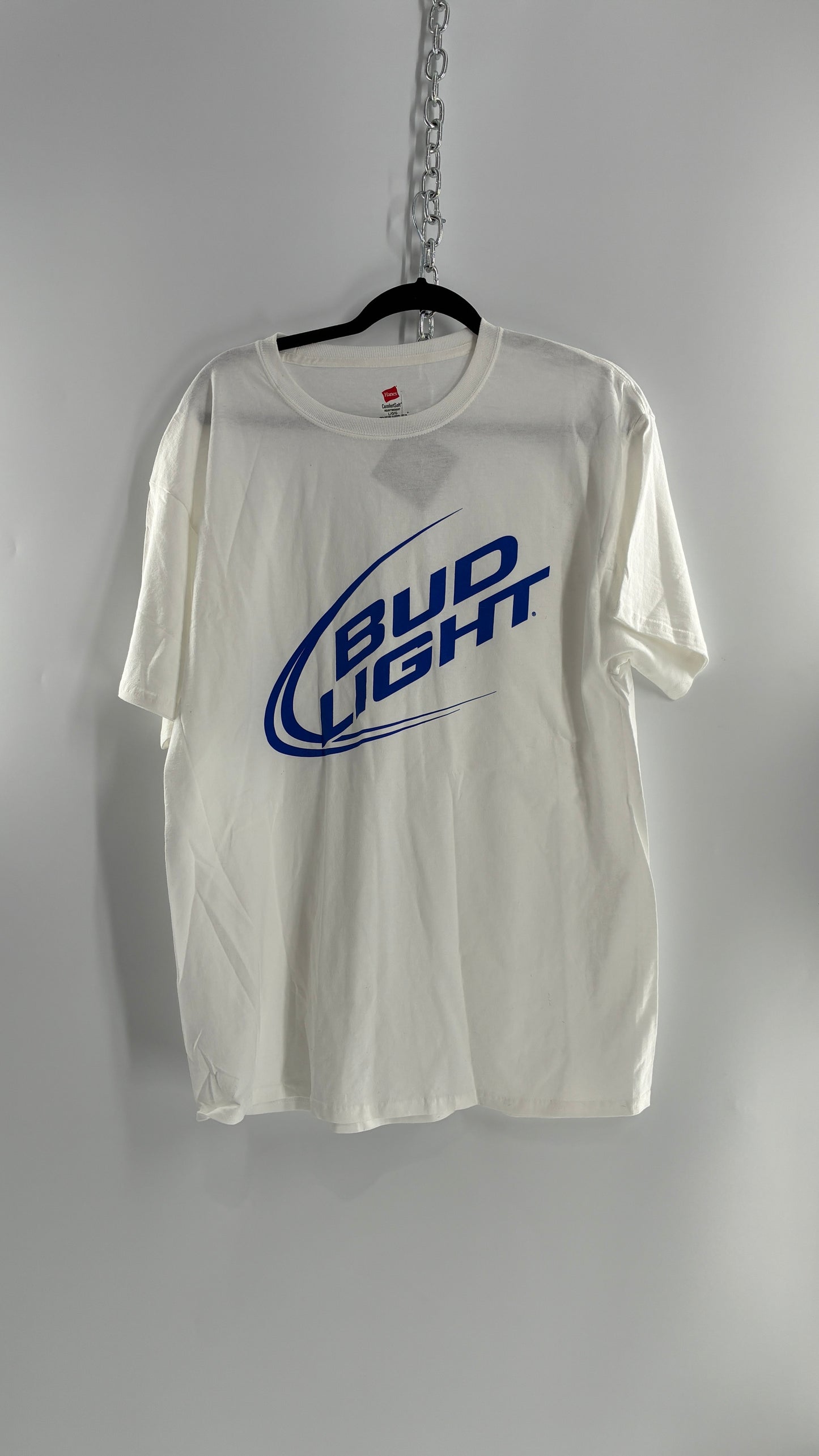 Vintage Bud Light Logo T Shirt (Large)