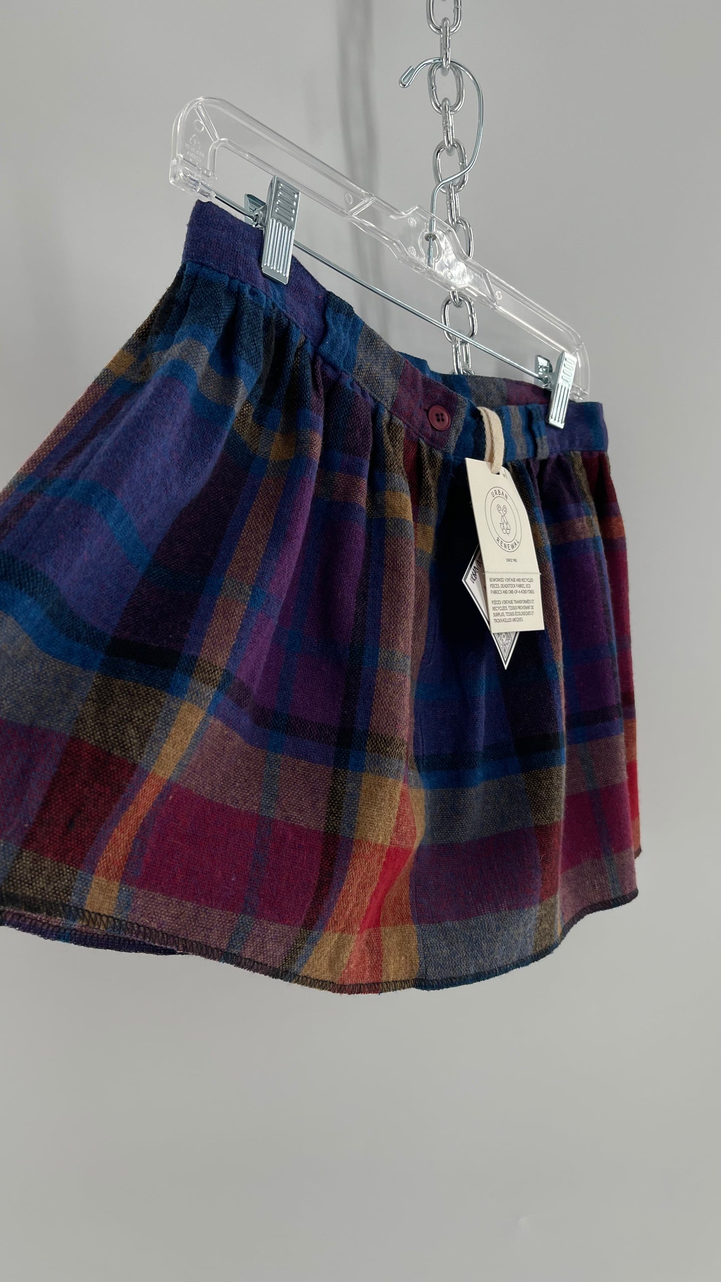 Urban Outfitters Urban Renewal Plaid wool Skirt with Tags Attached (XS)