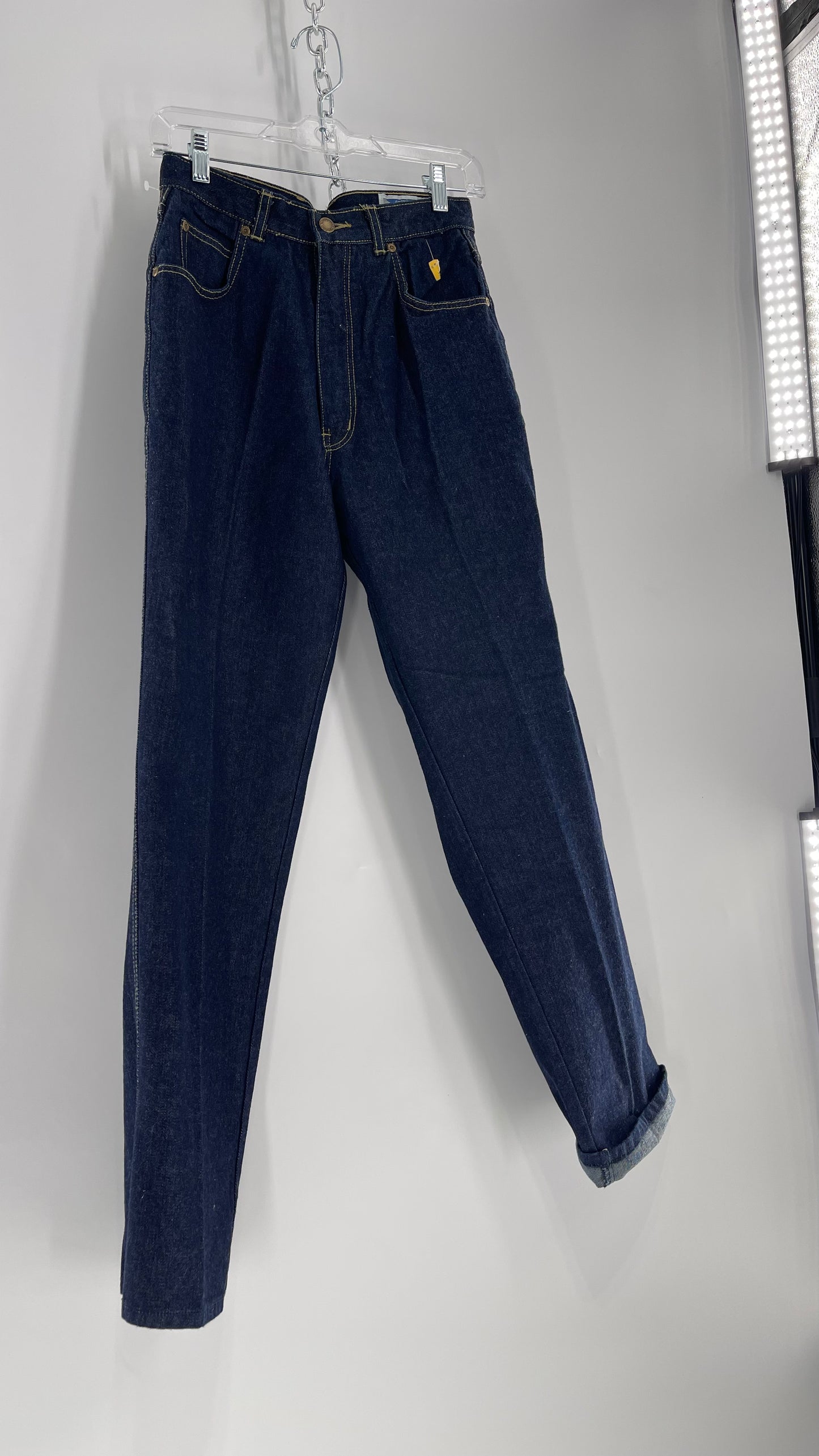 Vintage Justin Allen Dark Wash 70’s-80’s High Waisted Mom Jean (11)