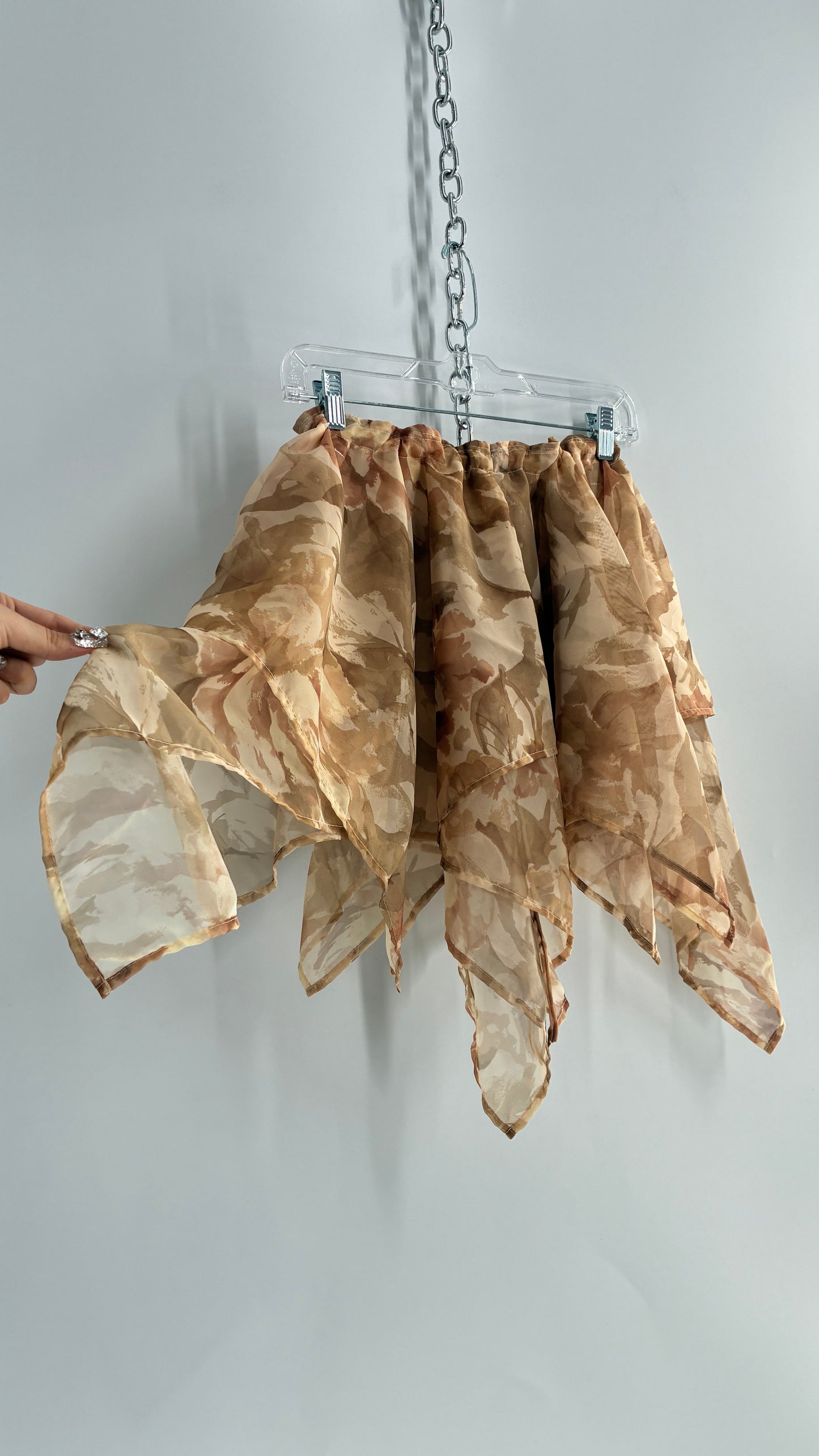 Handmade Handkerchief Hem Mini Skirt
