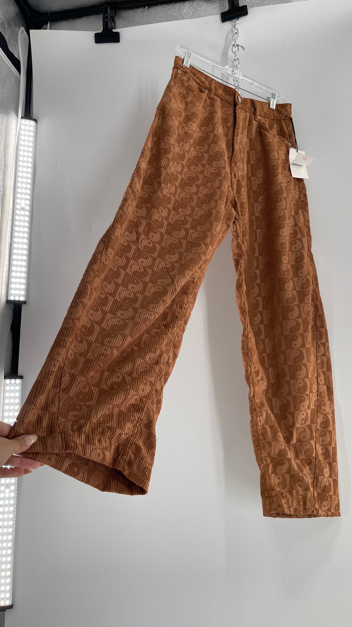 BDG Corduroy Checkered Ying Yang Straight Legs (28)