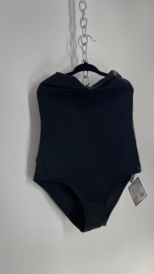 Aerie Black Ultra High Waisted Swim Bottoms (XS)