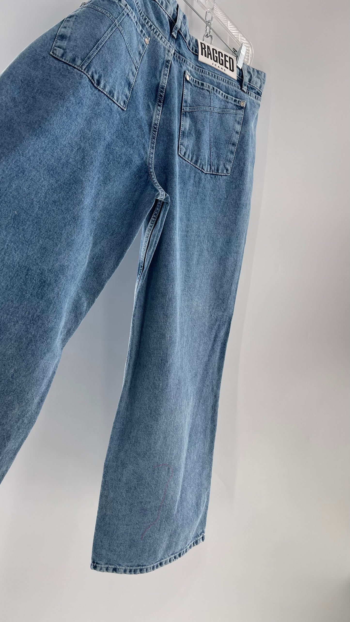 Ragged Priest Light Wash Straight Leg Jeans (36)