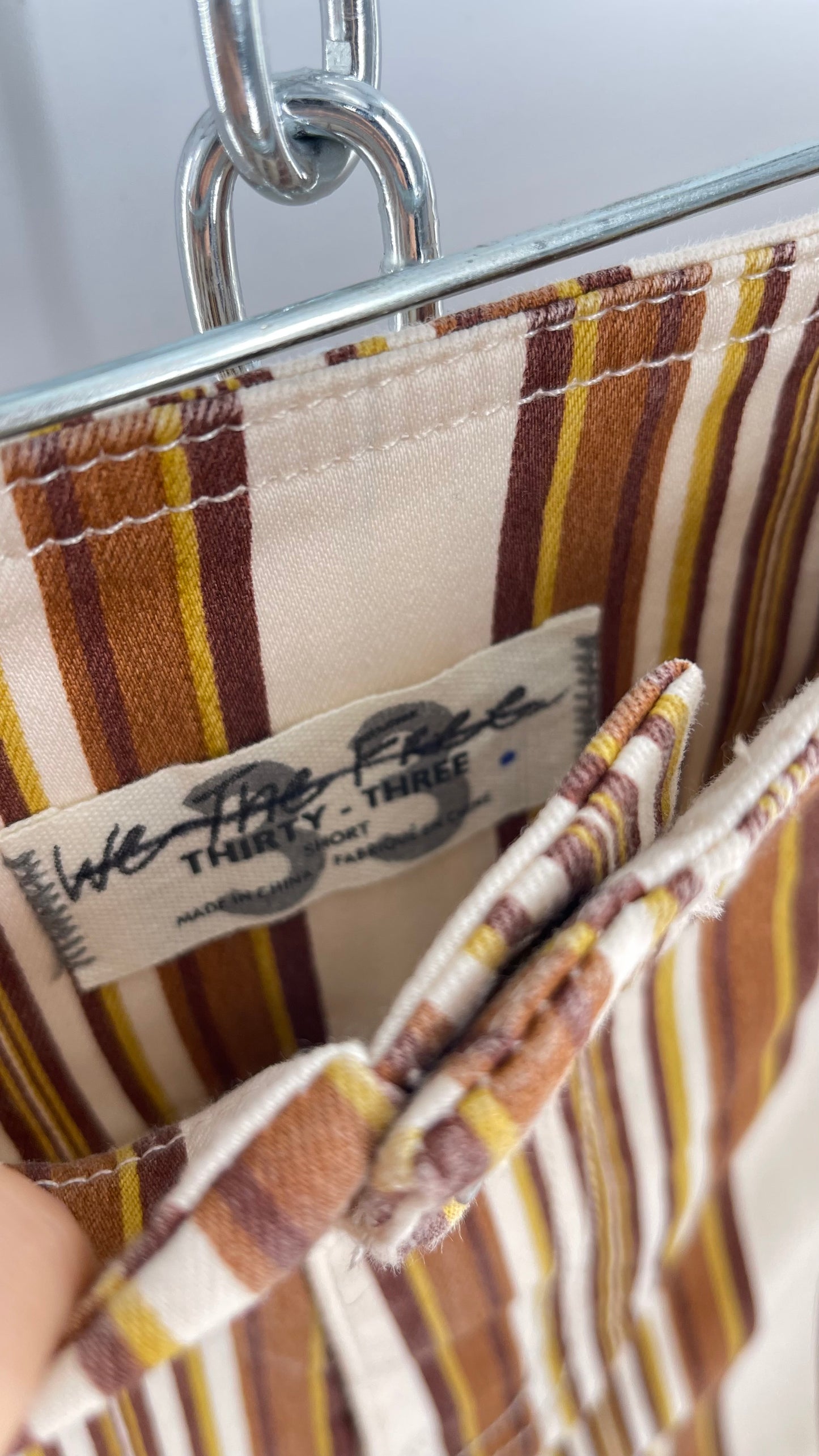 Free People 70s Striped Mustard and Rust Tones Flare Leg Bell Bottoms (33)