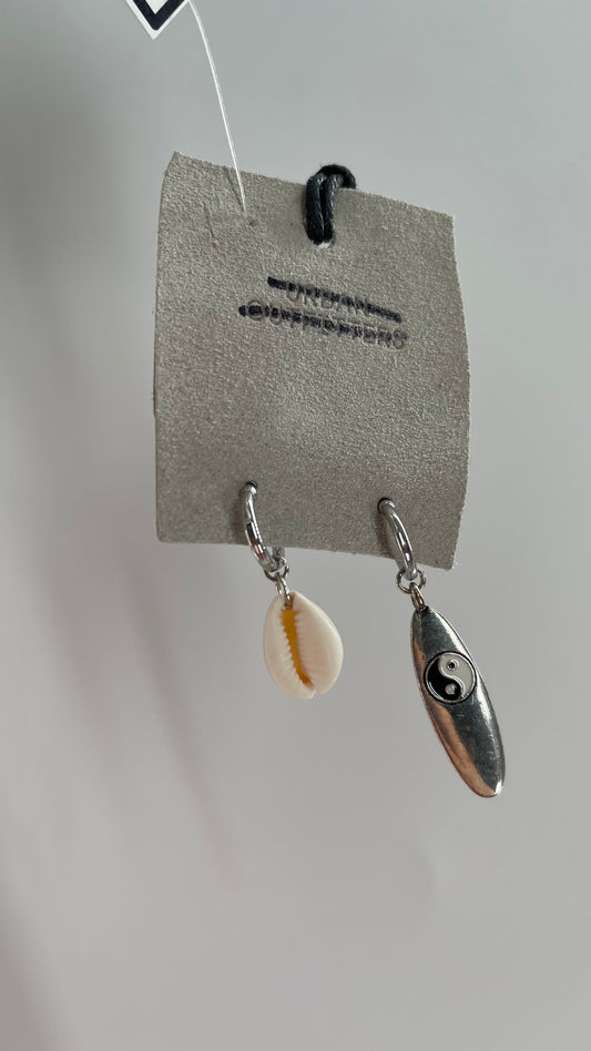 Urban Outfitters Surf Scene Shell and Surfboard Earring