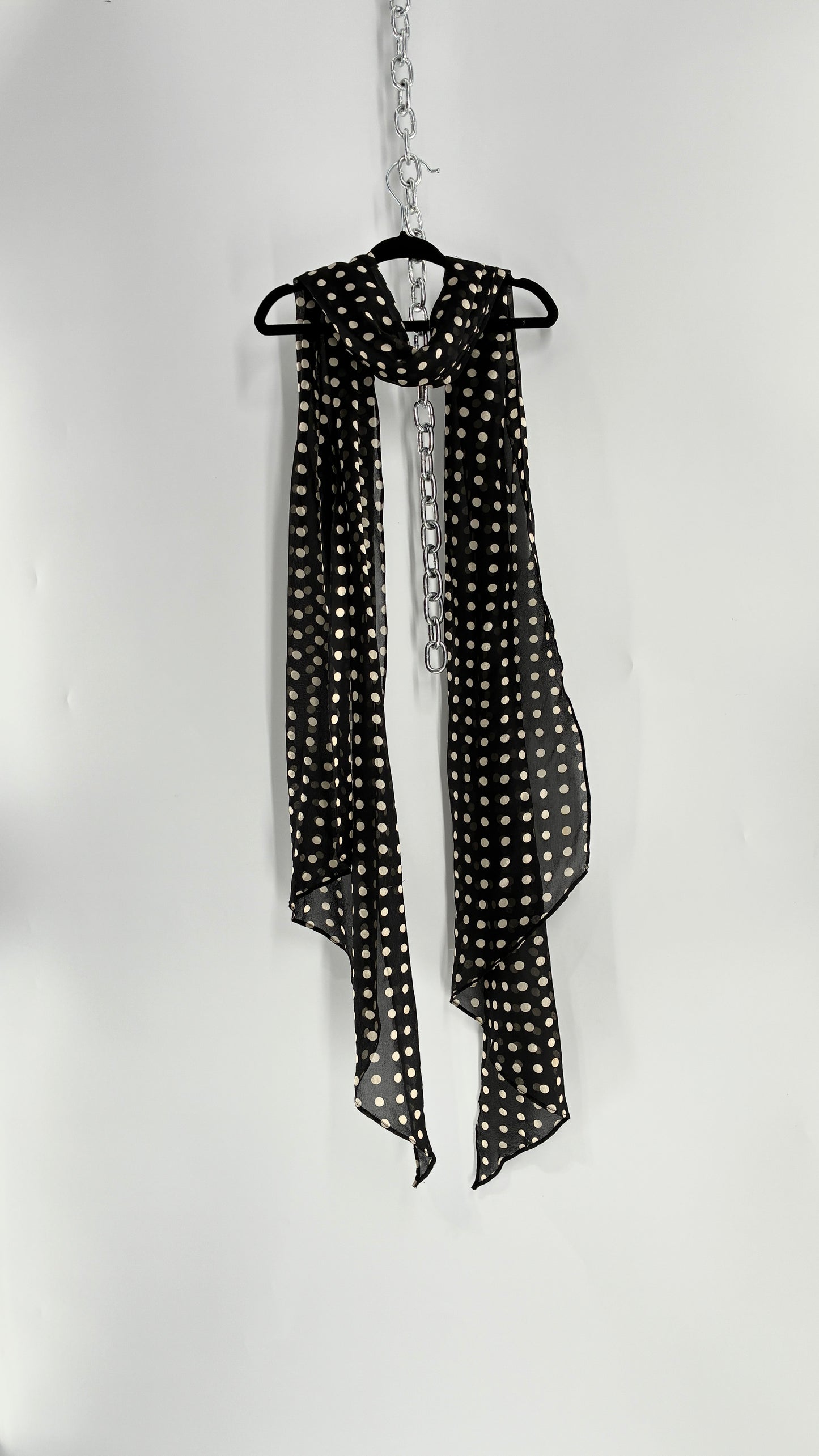Vintage Polka Dot Scarf