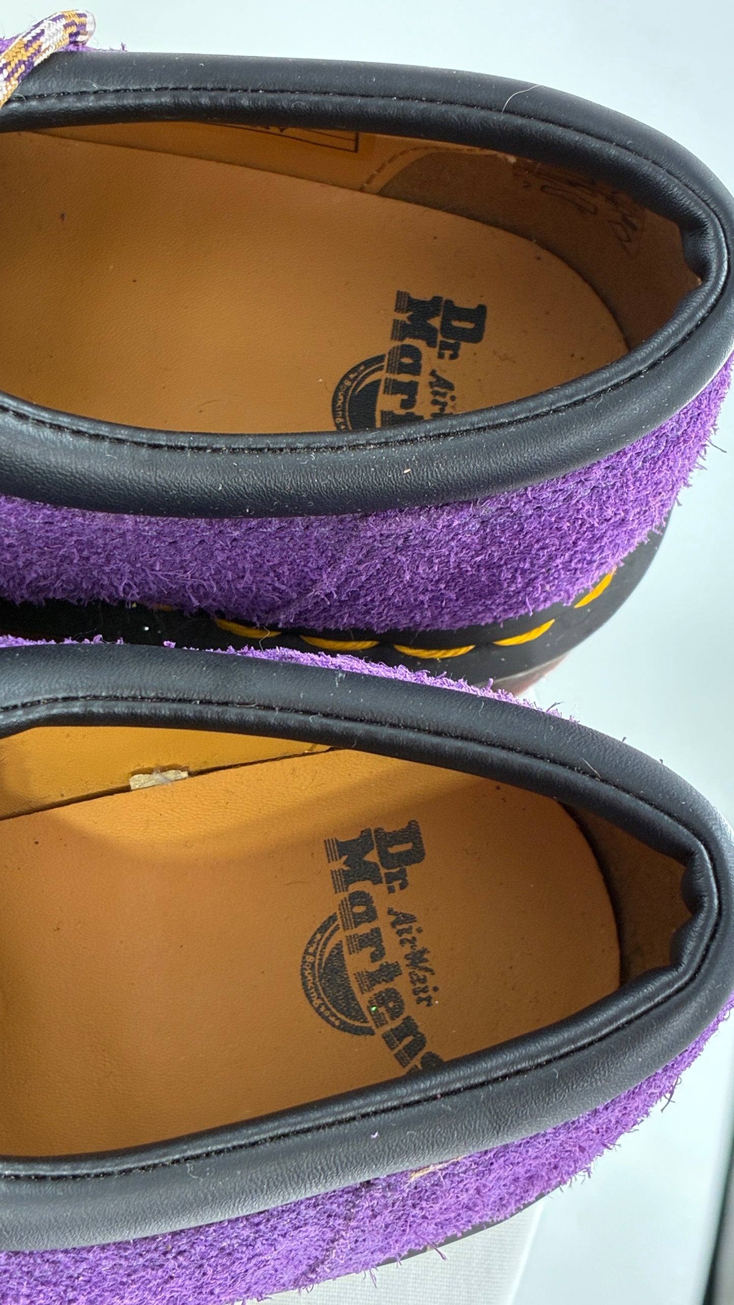 Vintage Dr. Martens 8053 Ben Purple Suede Leather Oxford Sneakers (6)