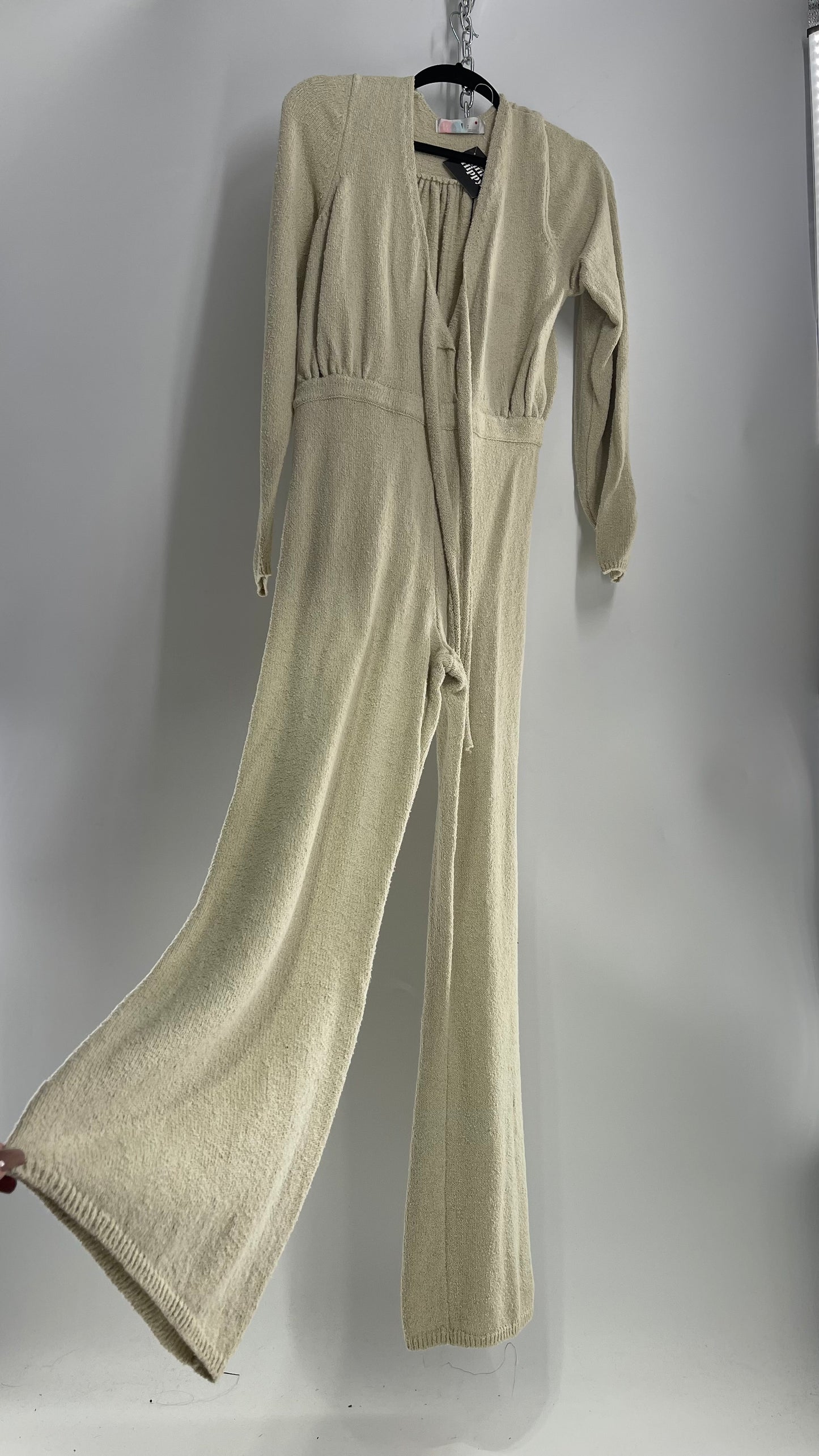 Free People Sage Thick Knit Jumpsuit (Large)
