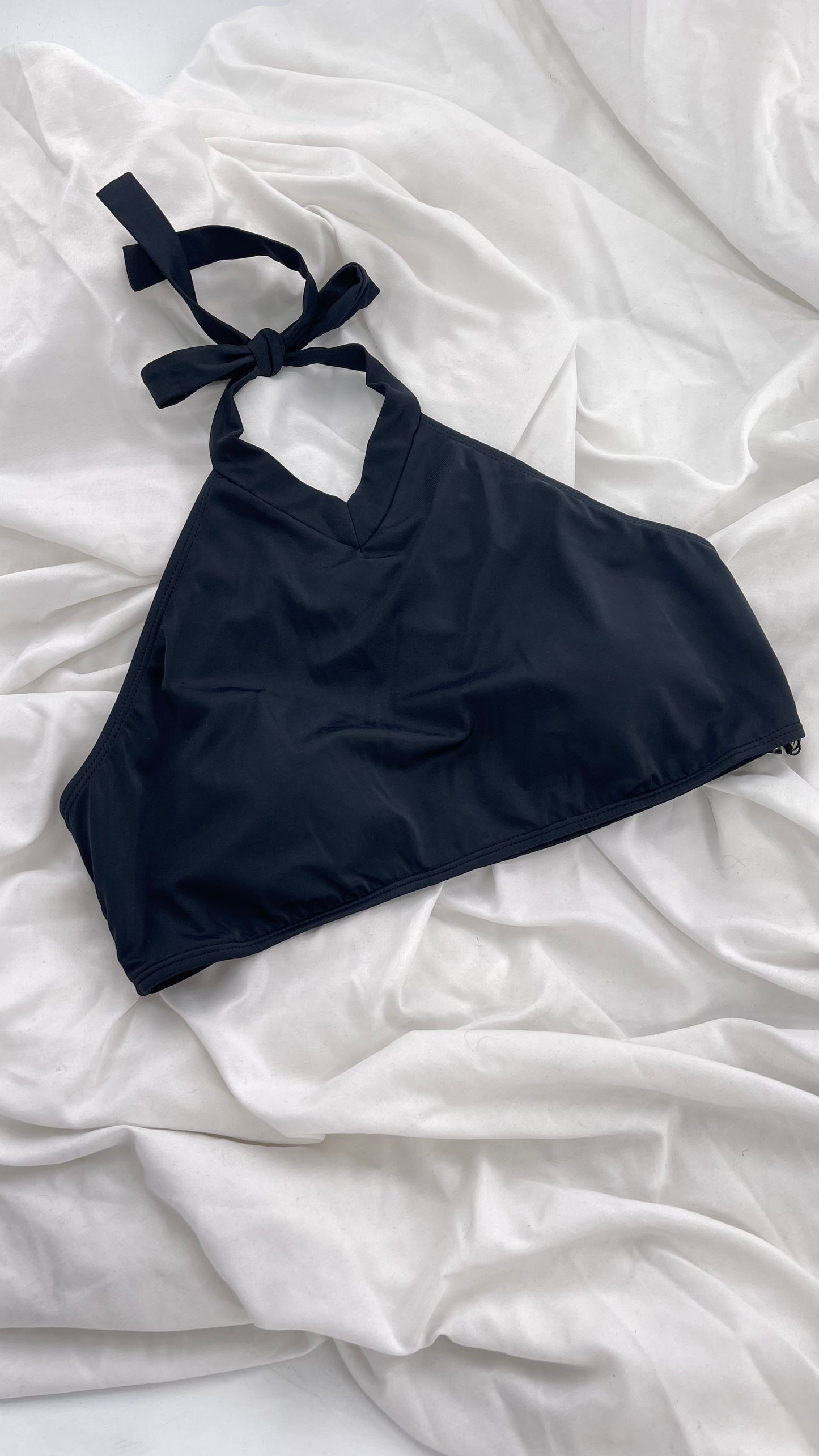 Pacsun LA Hearts Black Halter Swim Top (Large)